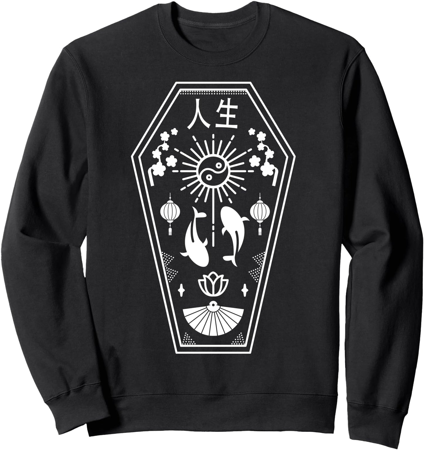 E Girl Aesthetic - Pastel Goth - Japanese Drippy 90s Coffin Sweatshirt