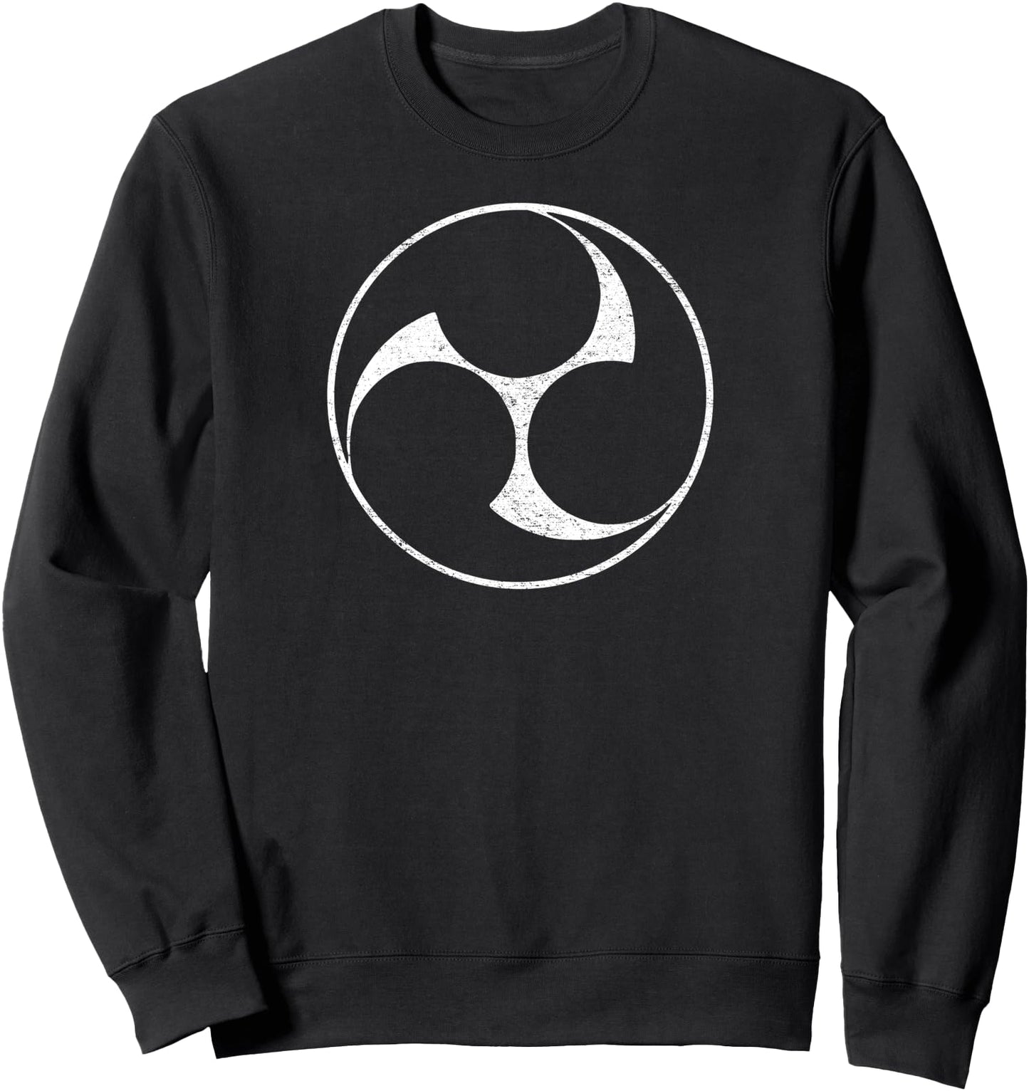 TOMOE MITSUDOMOE JAPANESE SHINTO SYMBOL YIN YANG Sweatshirt