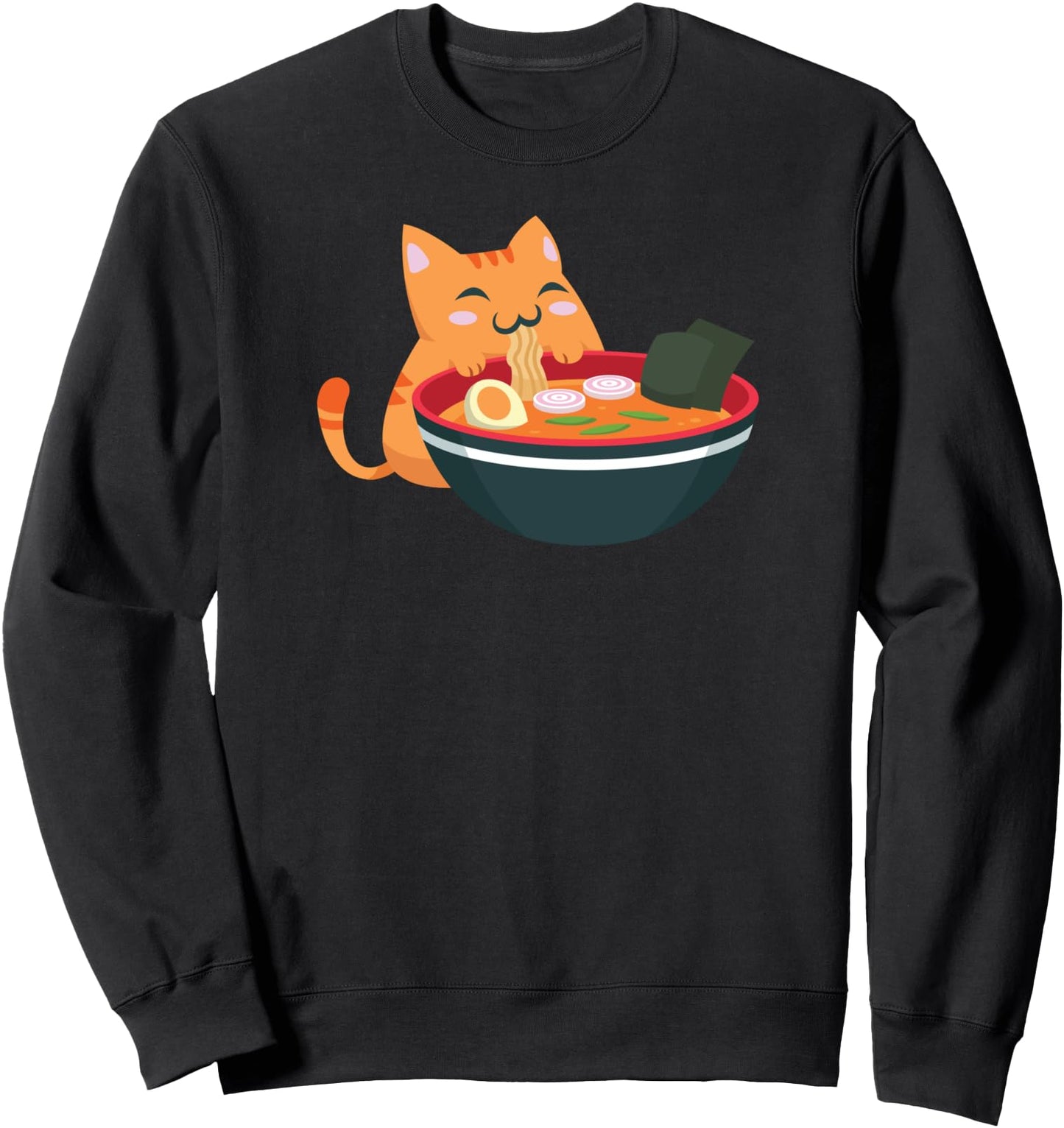 Kawaii Ramen Cat Japanese Anime Sweatshirt