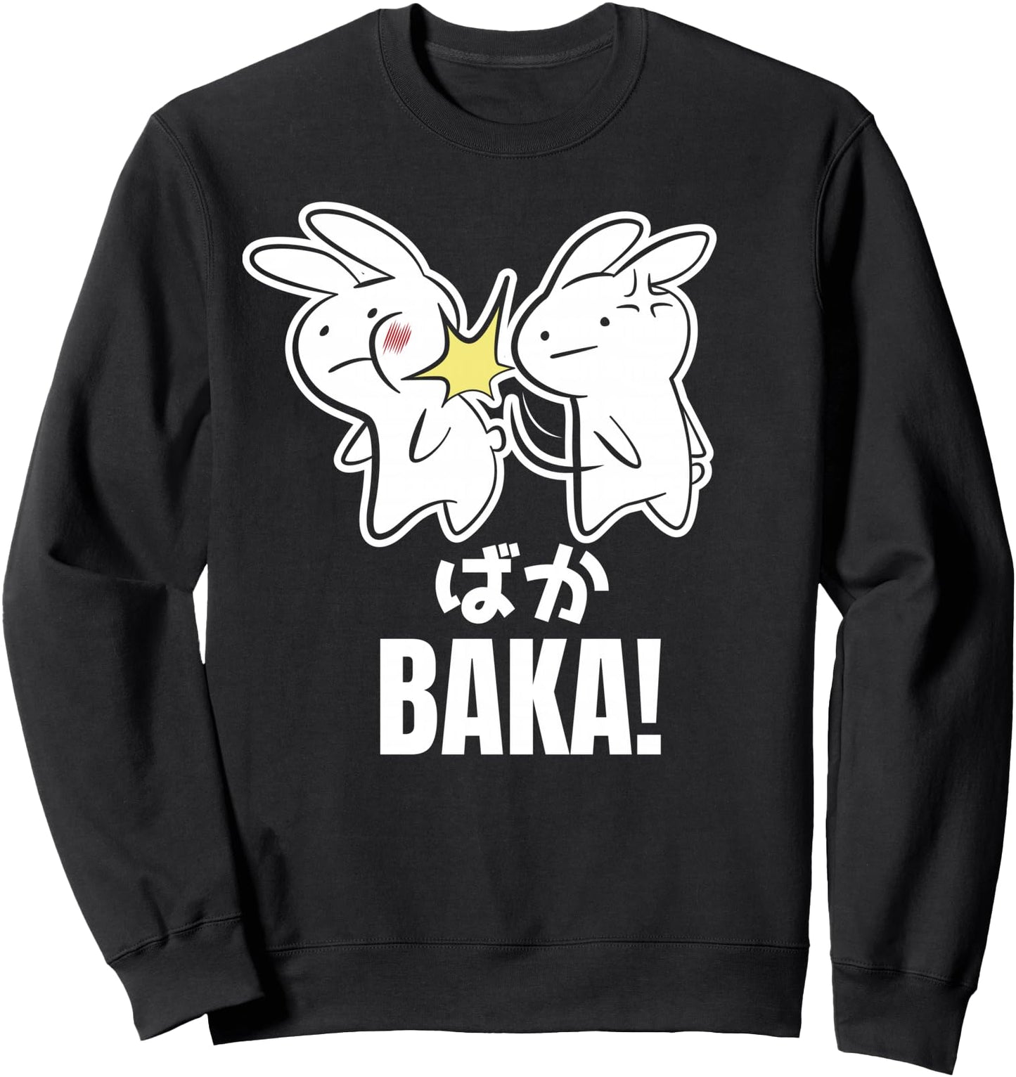 Funny Cute Anime Baka Rabbit Bunny Slap - Baka Japanese Sweatshirt