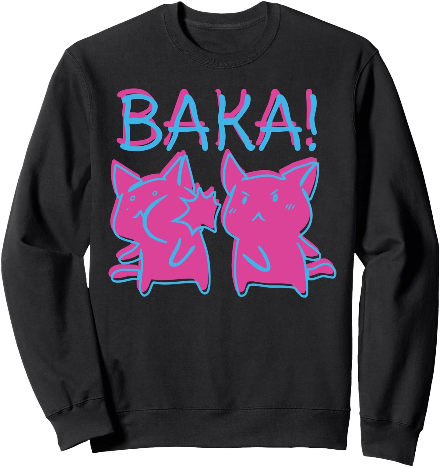Funny Vaporwave Anime T-shirt Baka Slap Japanese Meme Sweatshirt