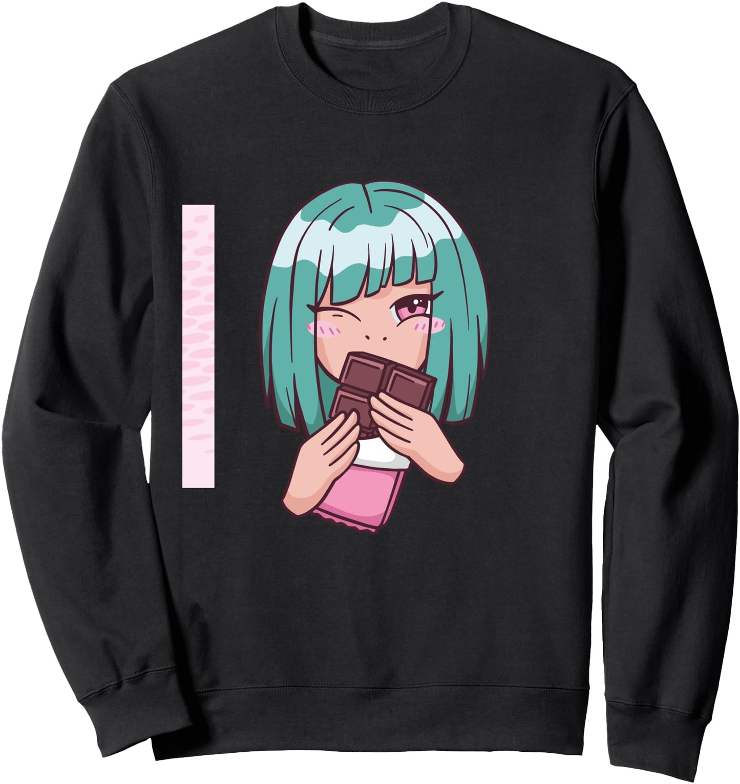 CHOCOLATE ANIME GIRL - Anime Tee Japanese Gift Sweatshirt