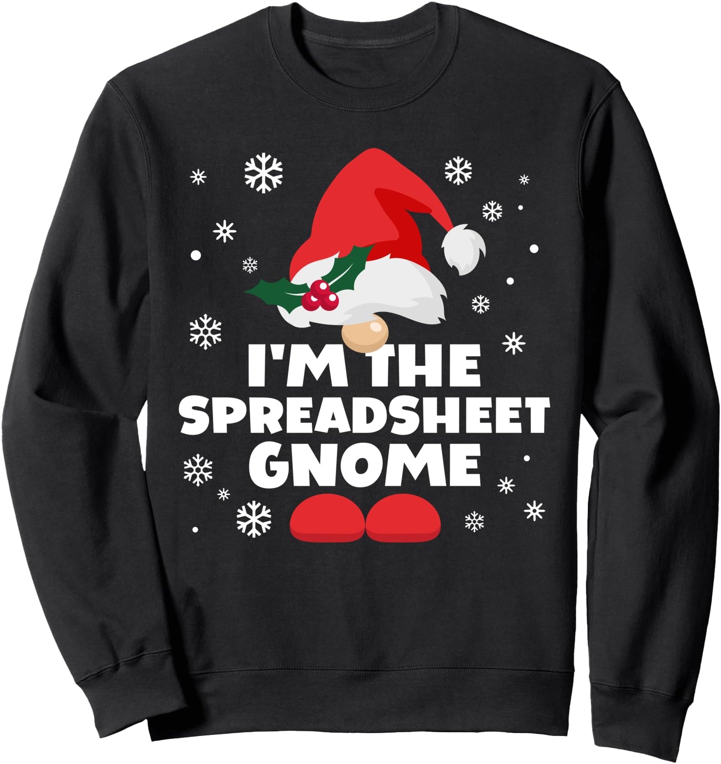 Funny Spreadsheet Gnome Family Matching Group Christmas Sweatshirt
