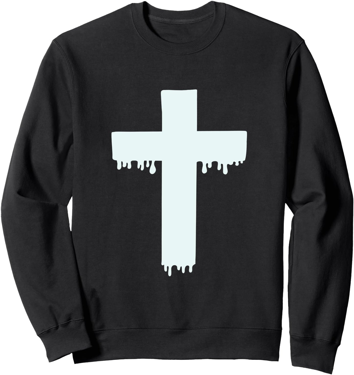 Kawaii Pastel Drippy Cross, Gurokaw Japanese Goth Aesthetic Sweatshirt