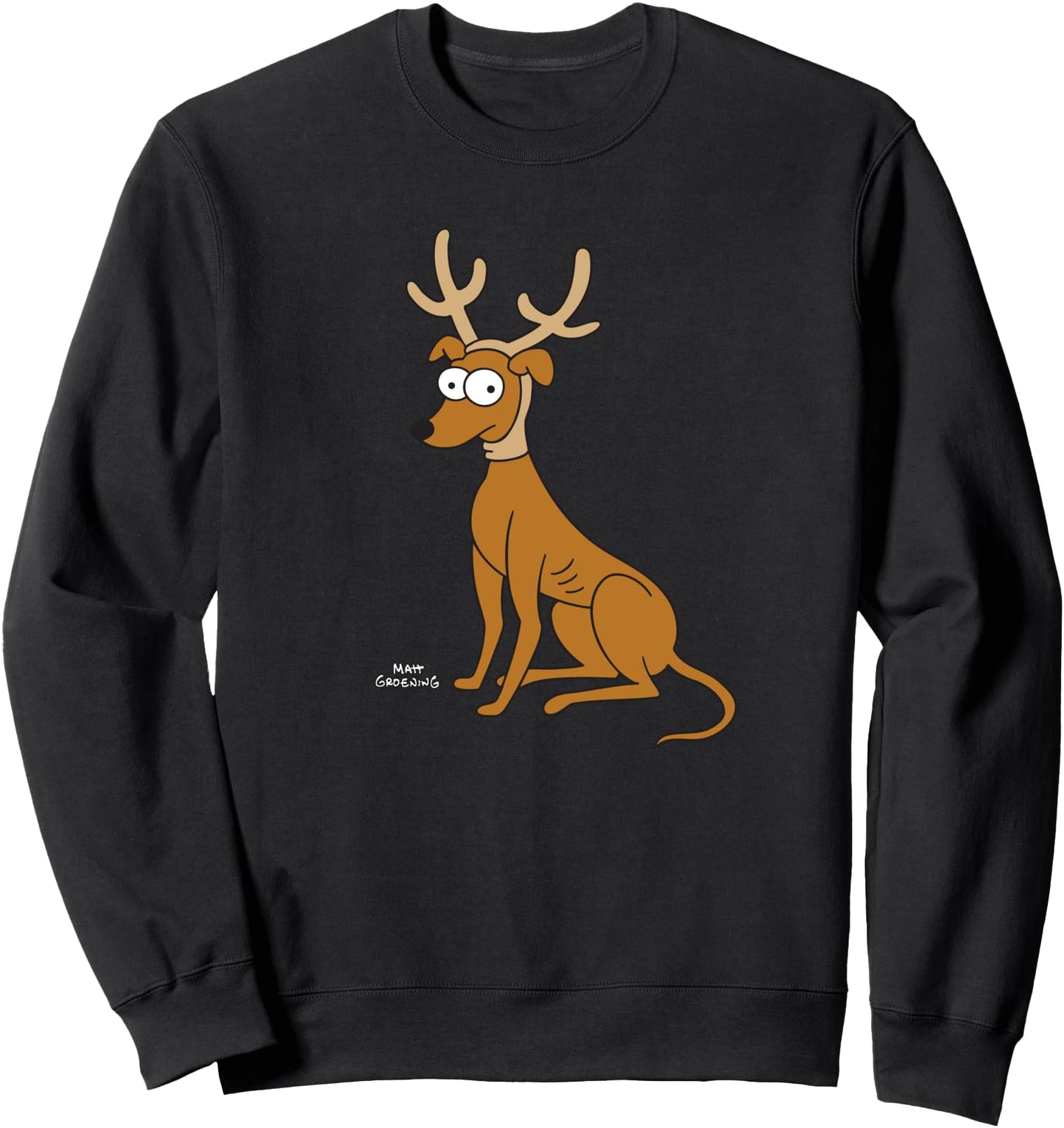 The Simpsons Santa's Little Helper Reindeer Ears Holiday Sweatshirt