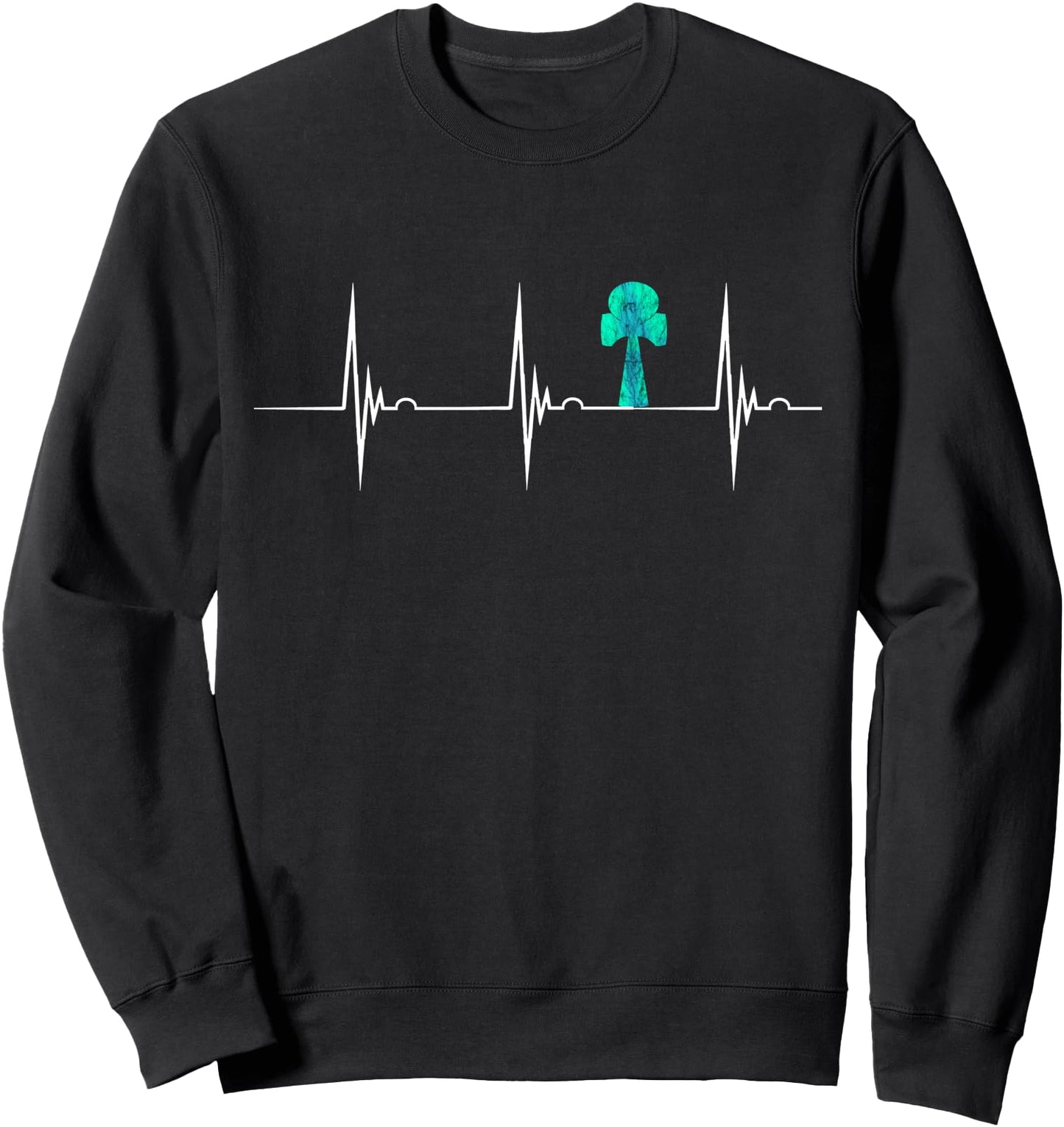 Kendama Player Heartbeat EKG Pulse Cup Sport Japanese Game Sweatshirt