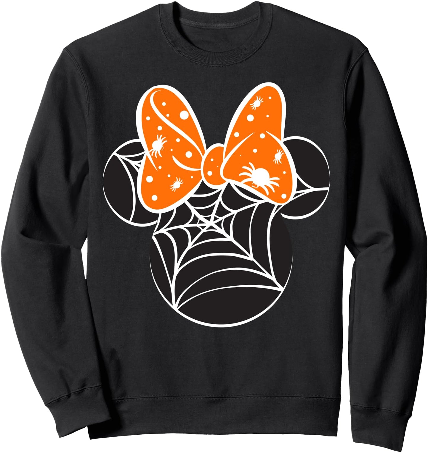 Disney Mickey & Friends Halloween Minnie Spider Web Logo Sweatshirt