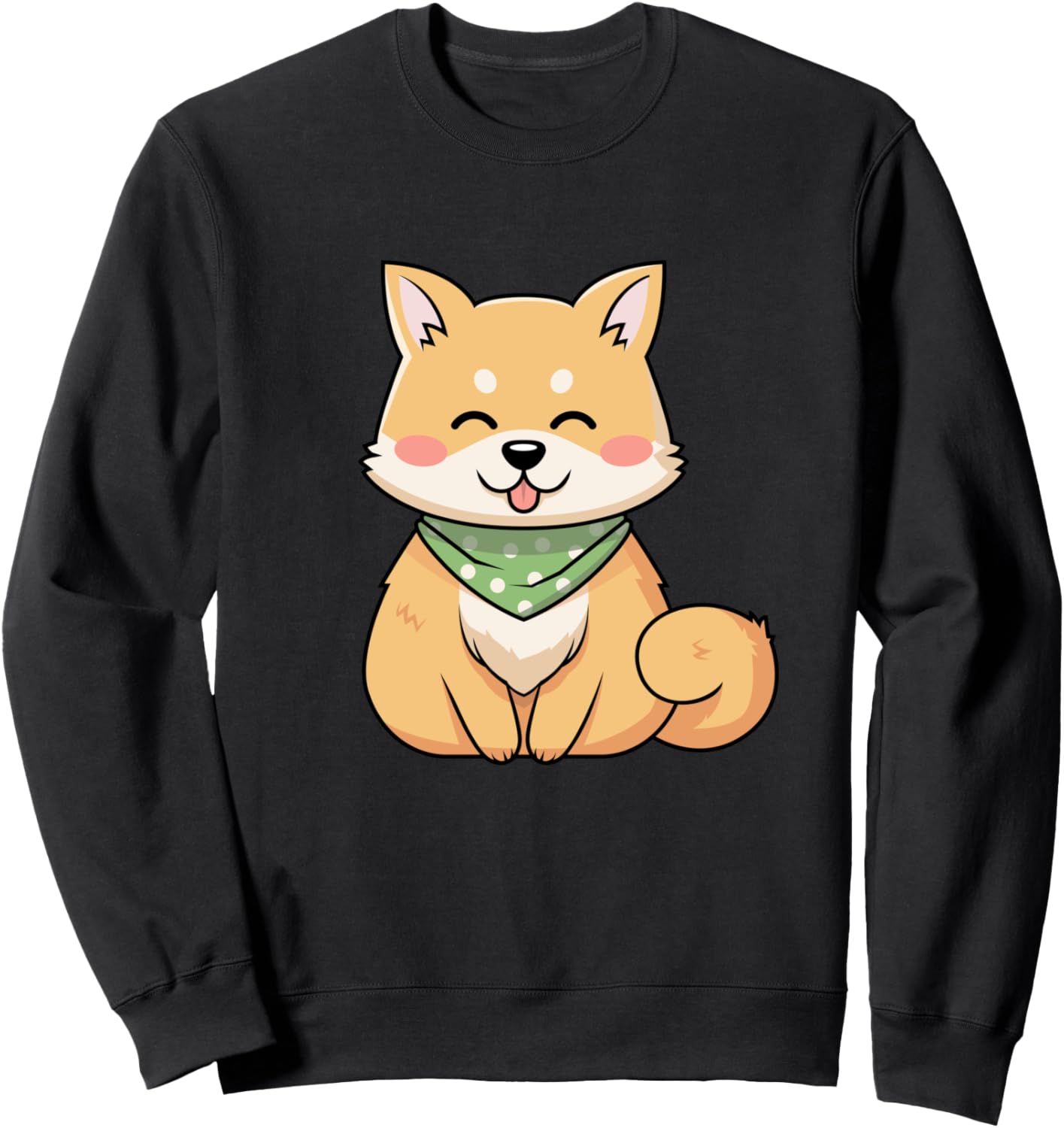 Cute Shiba Inu Dog Sweatshirt - Anime Kawaii Puppy Animal Sweatshirt