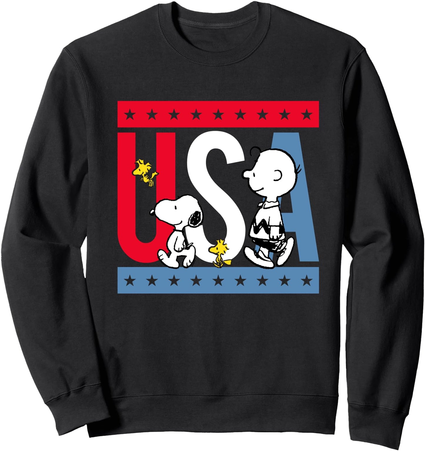 Peanuts Snoopy Americana red white and blue USA Sweatshirt Sweatshirt
