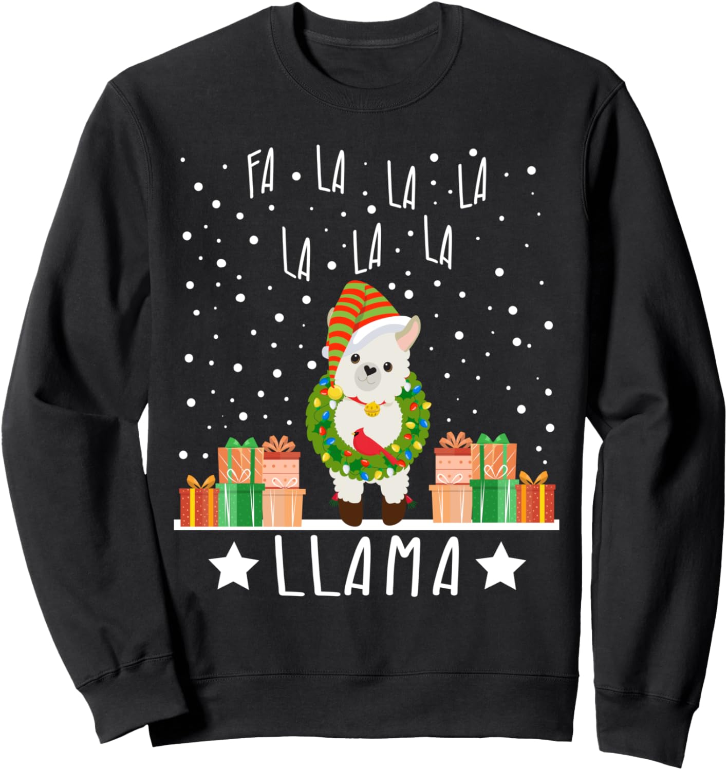 Alpaca Christmas Pajama Gift Pajamas Xmas Fa La La Llama Sweatshirt