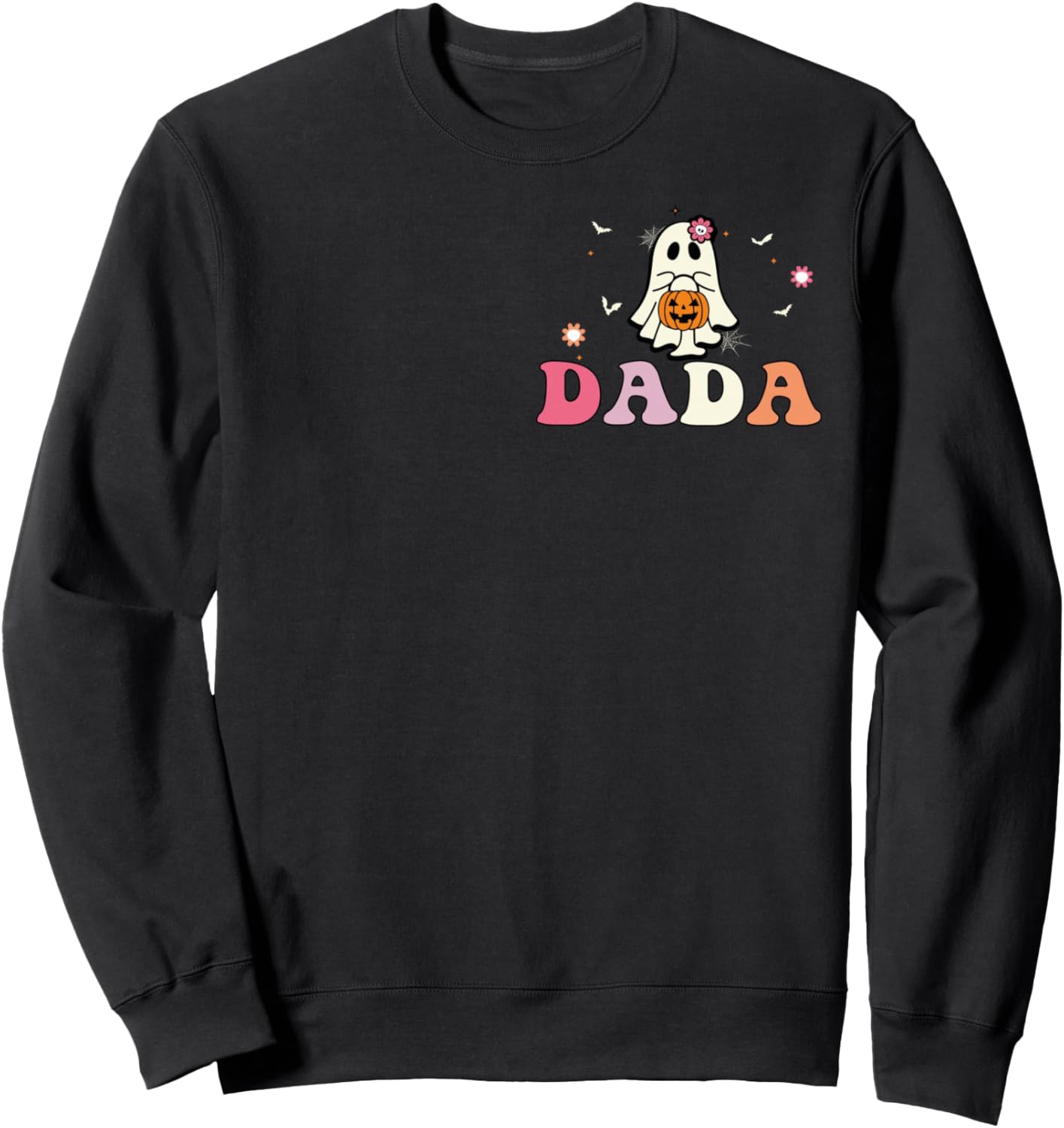 Dada Ghost Boo One Spooky Dad First Halloween Birthday Boy Sweatshirt