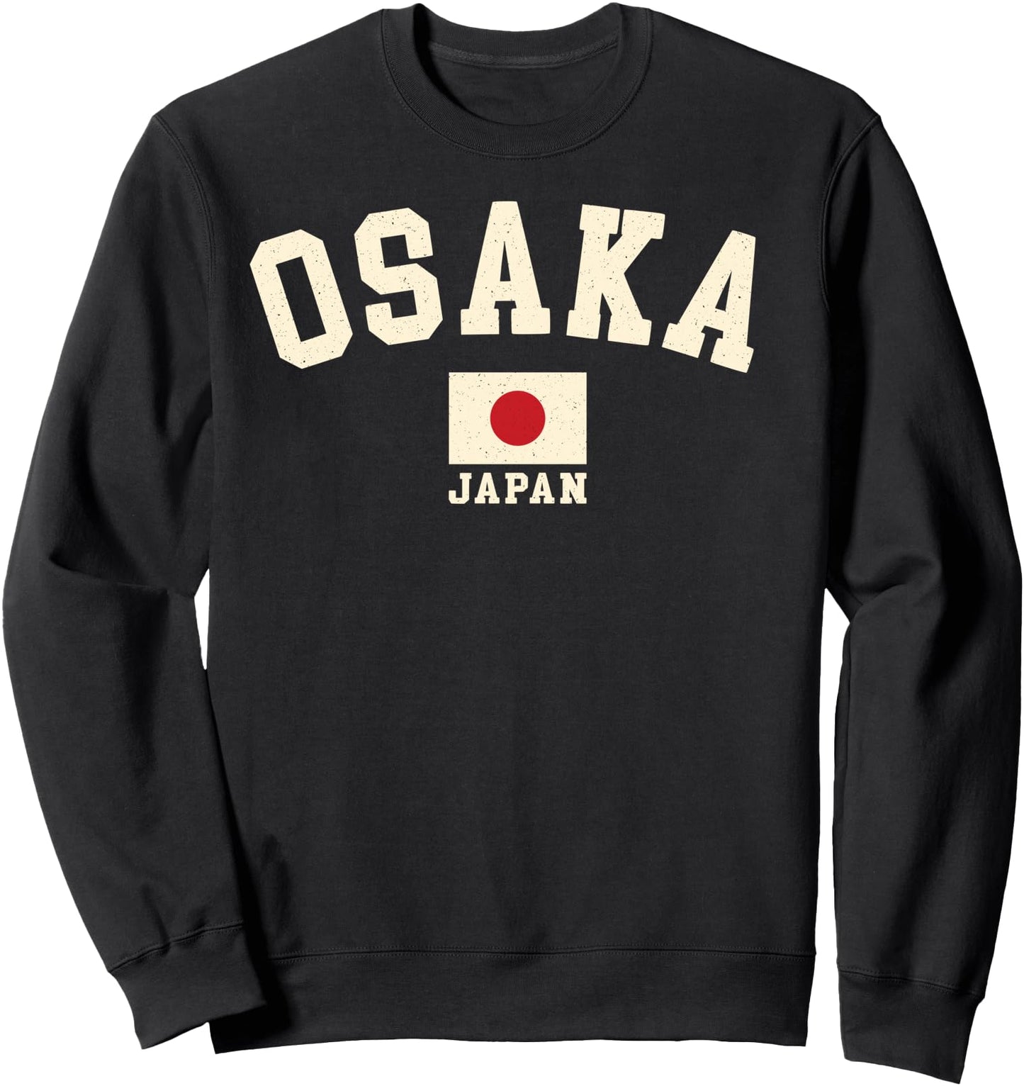Vintage Osaka Japan Japanese Flag Souvenir Retro Graphic Sweatshirt
