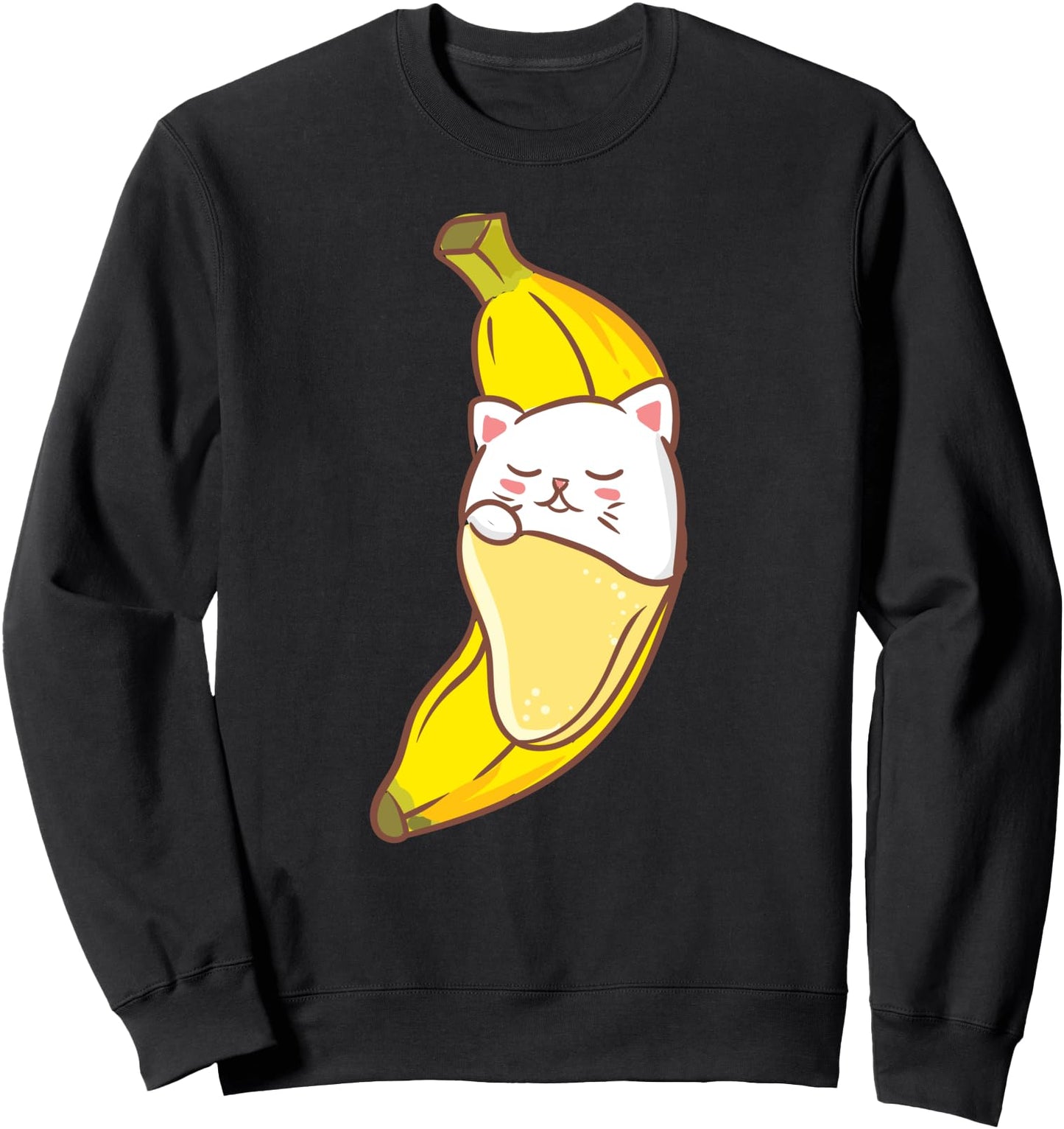Cute Kawaii Anime - Banana Cat Kitten - Aesthetic Japanese Sweatshirt