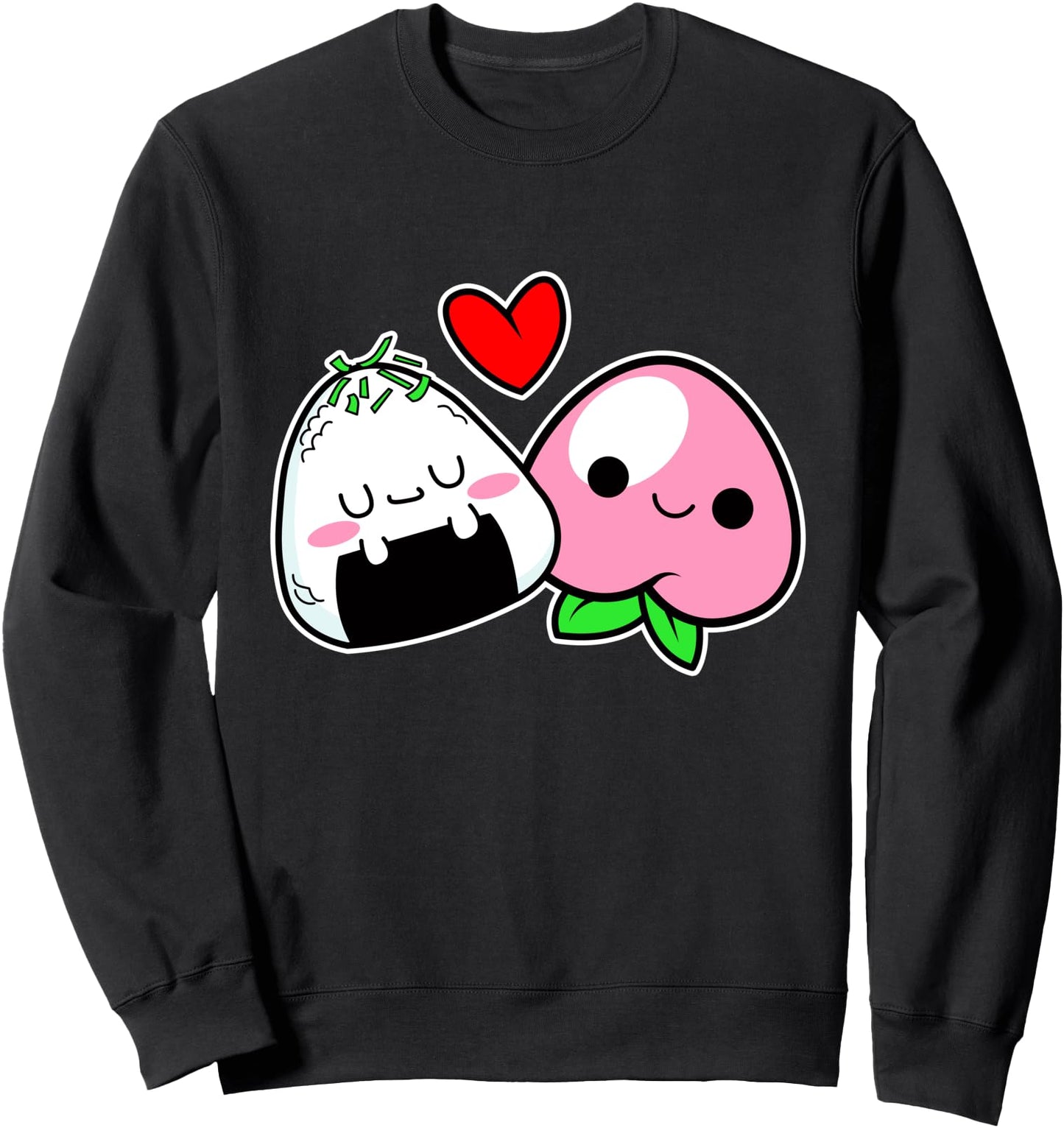 Cute Kawaii Cartoon Chibi Japanese Art Rice Ball Onigiri Sweatshirt