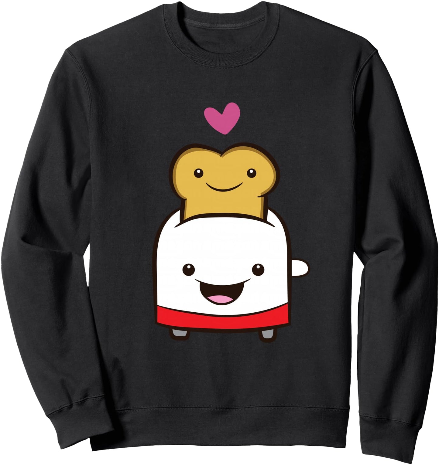 Toast and Toaster Kawaii Toast Bread Toaster Sweatshirt