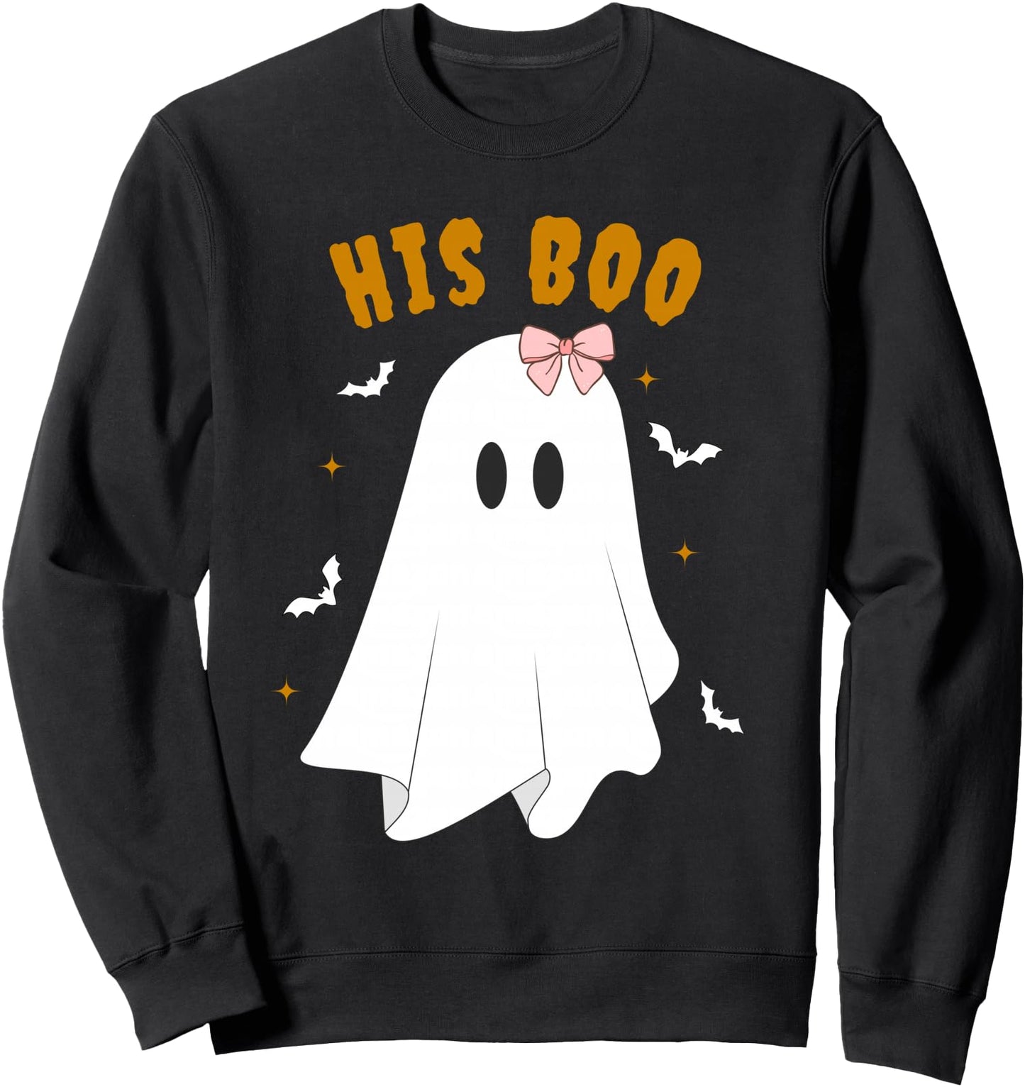 Her Boo & His Boo Funny Matching Halloween Pajama Couples Sweatshirt