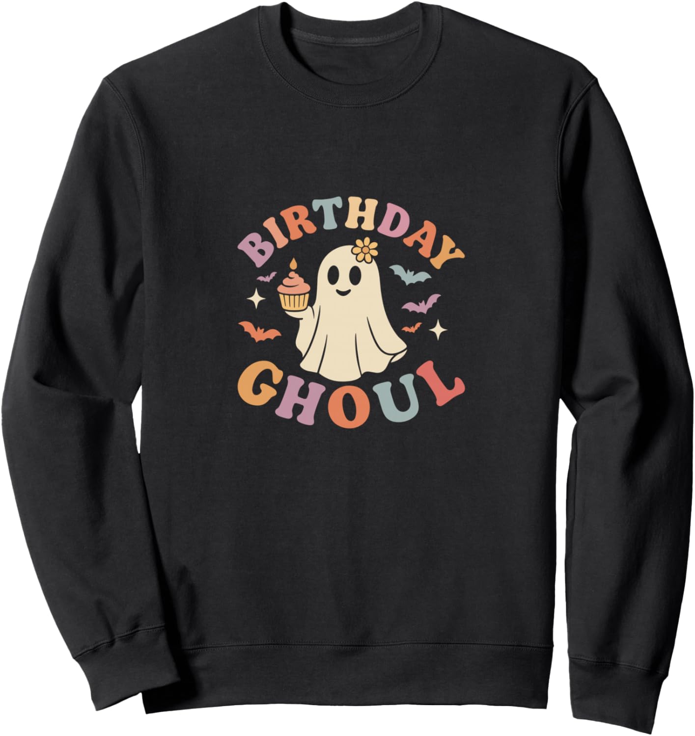 Birthday Ghoul Funny Halloween Ghost Cake Party Sweatshirt