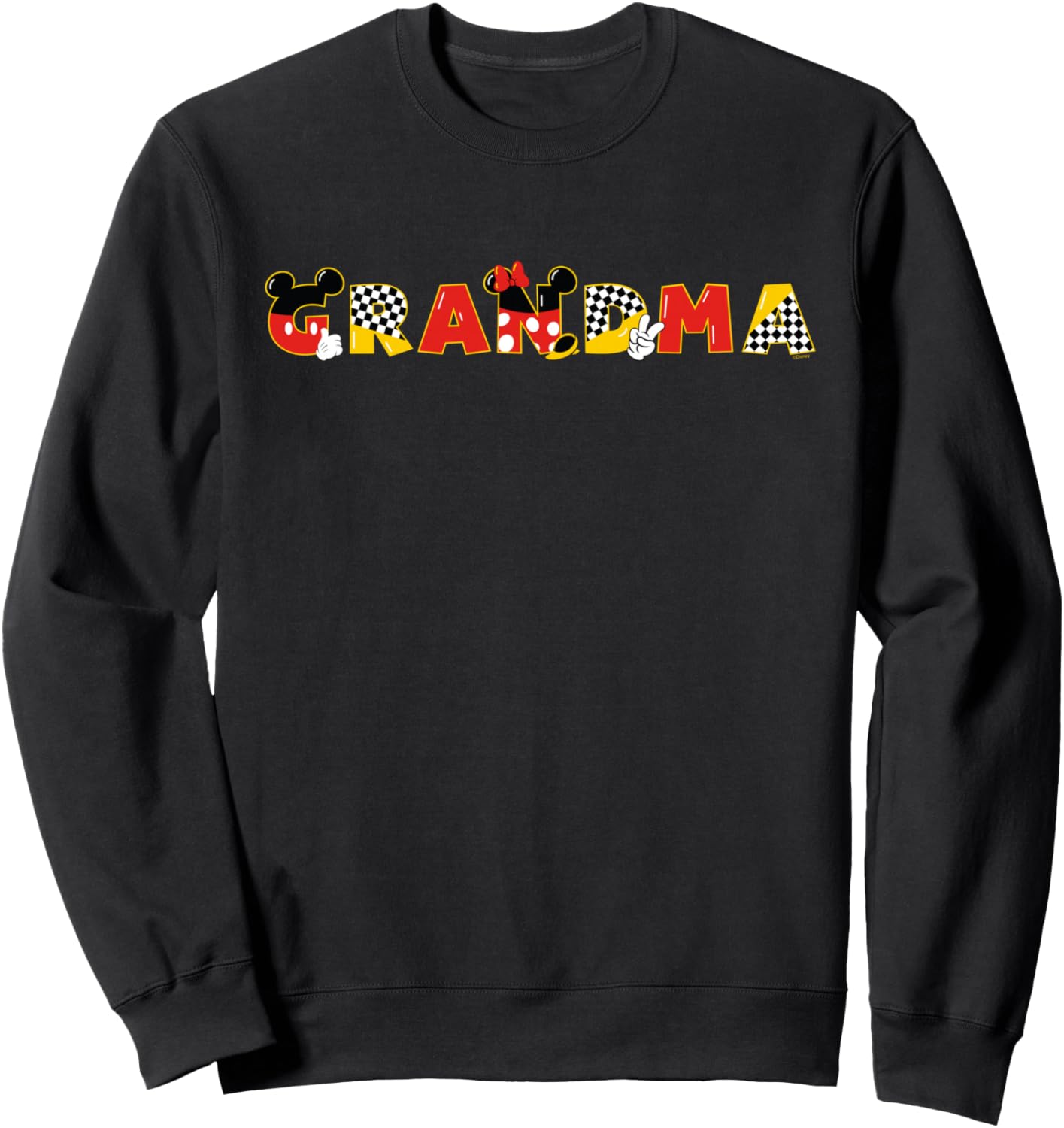 Disney Mickey & Minnie Grandma Gift Family Trip Vacation Sweatshirt
