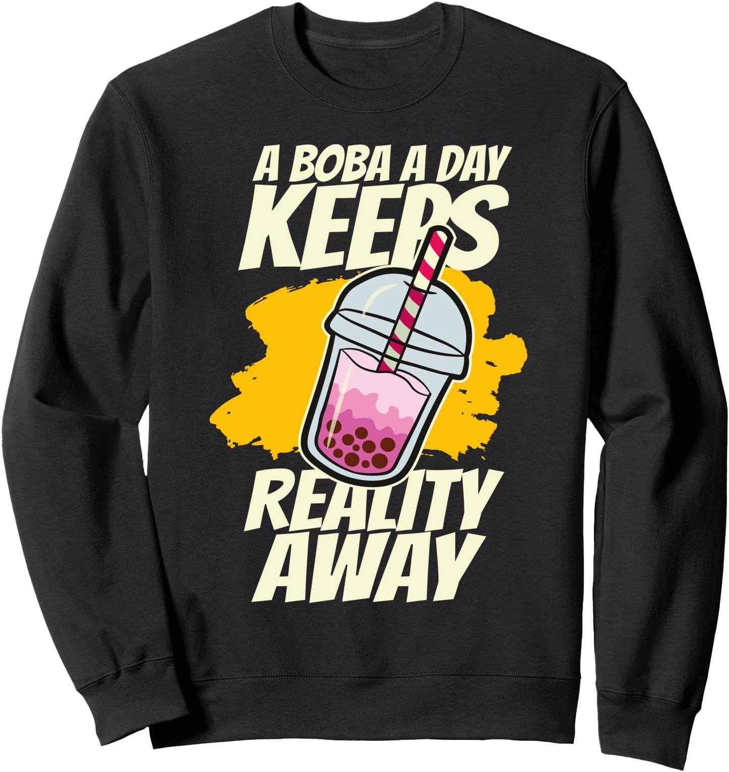 Japanese Anime Kawaii Boba Bubble Tea Sweatshirt