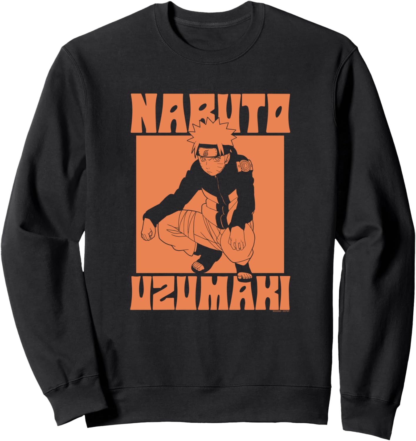 Naruto Shippuden Uzumaki Crouch Pose Anime Sweatshirt