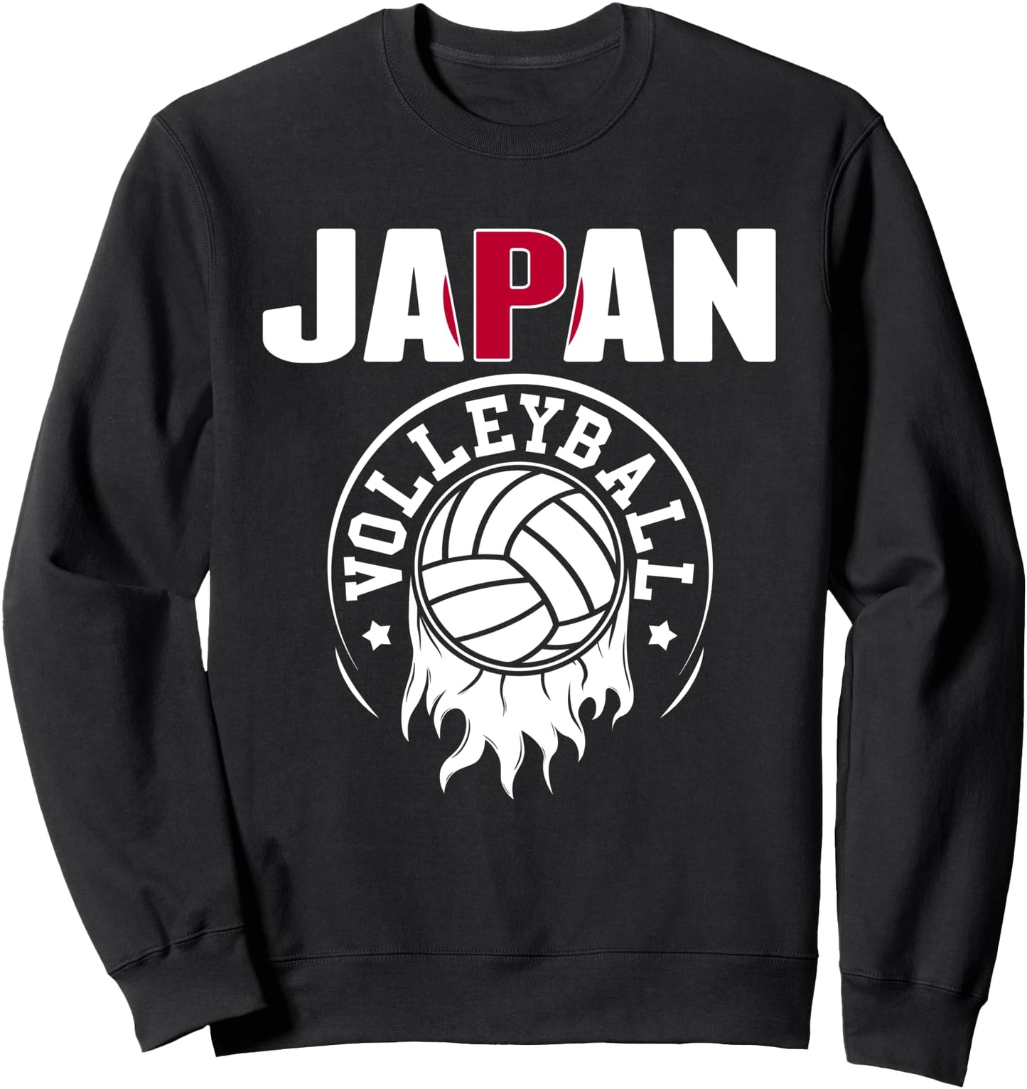 Proud Japan Volleyball Fans Jersey - Japanese Flag Sports Sweatshirt