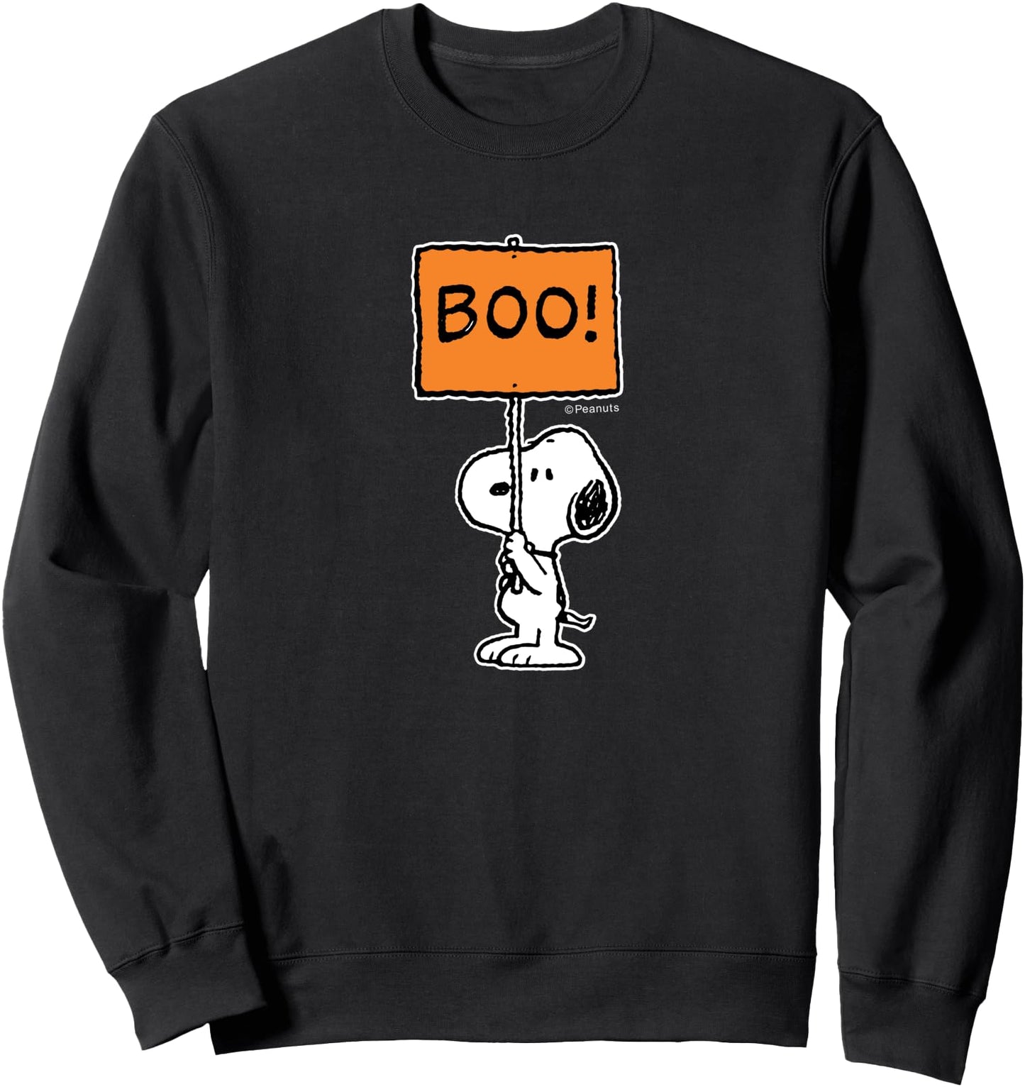 Peanuts - Halloween - Snoopy Boo Sign Sweatshirt