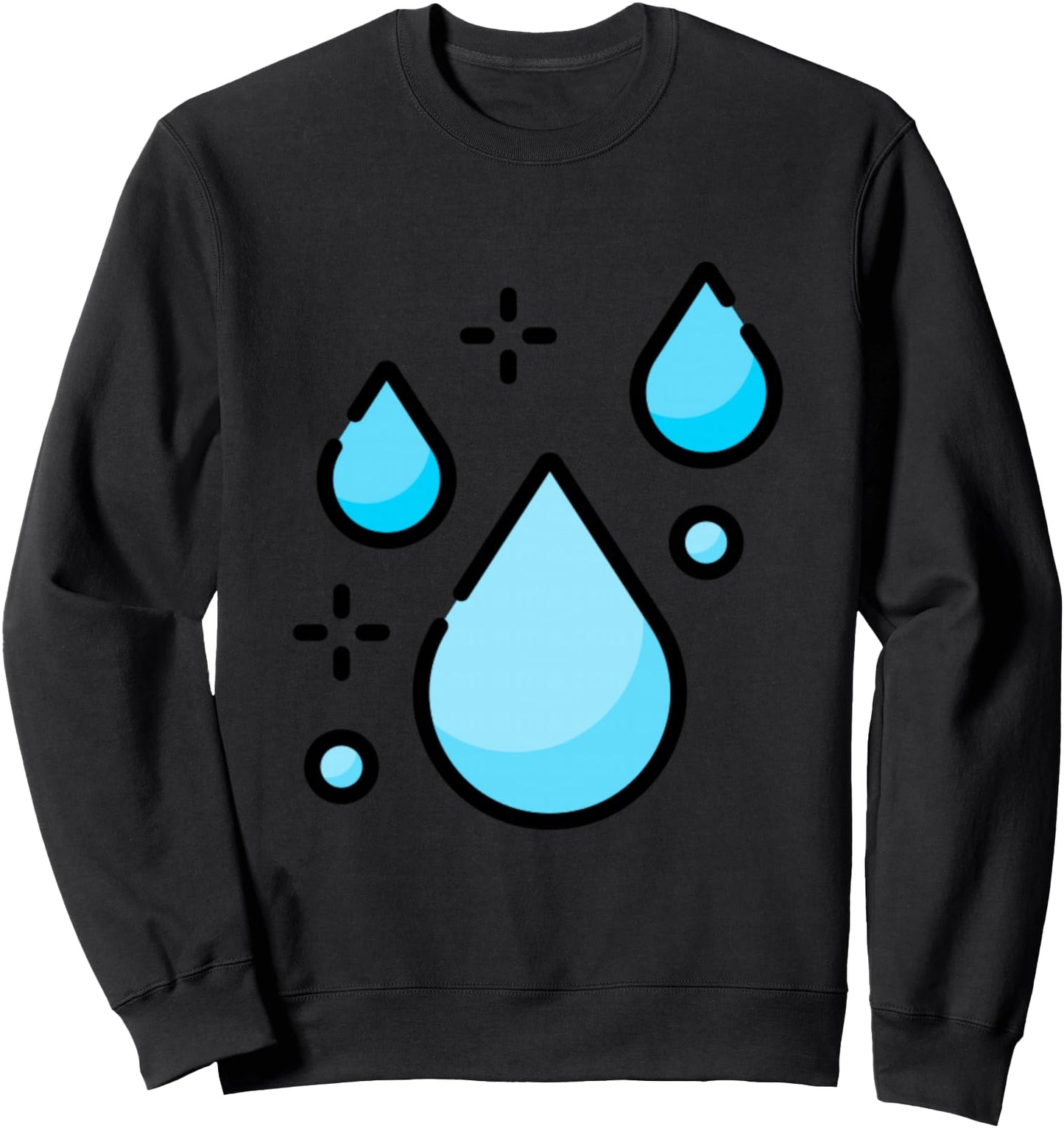 Water Droplet Waterdrop Raindrop Water Lover Hydration Sweatshirt