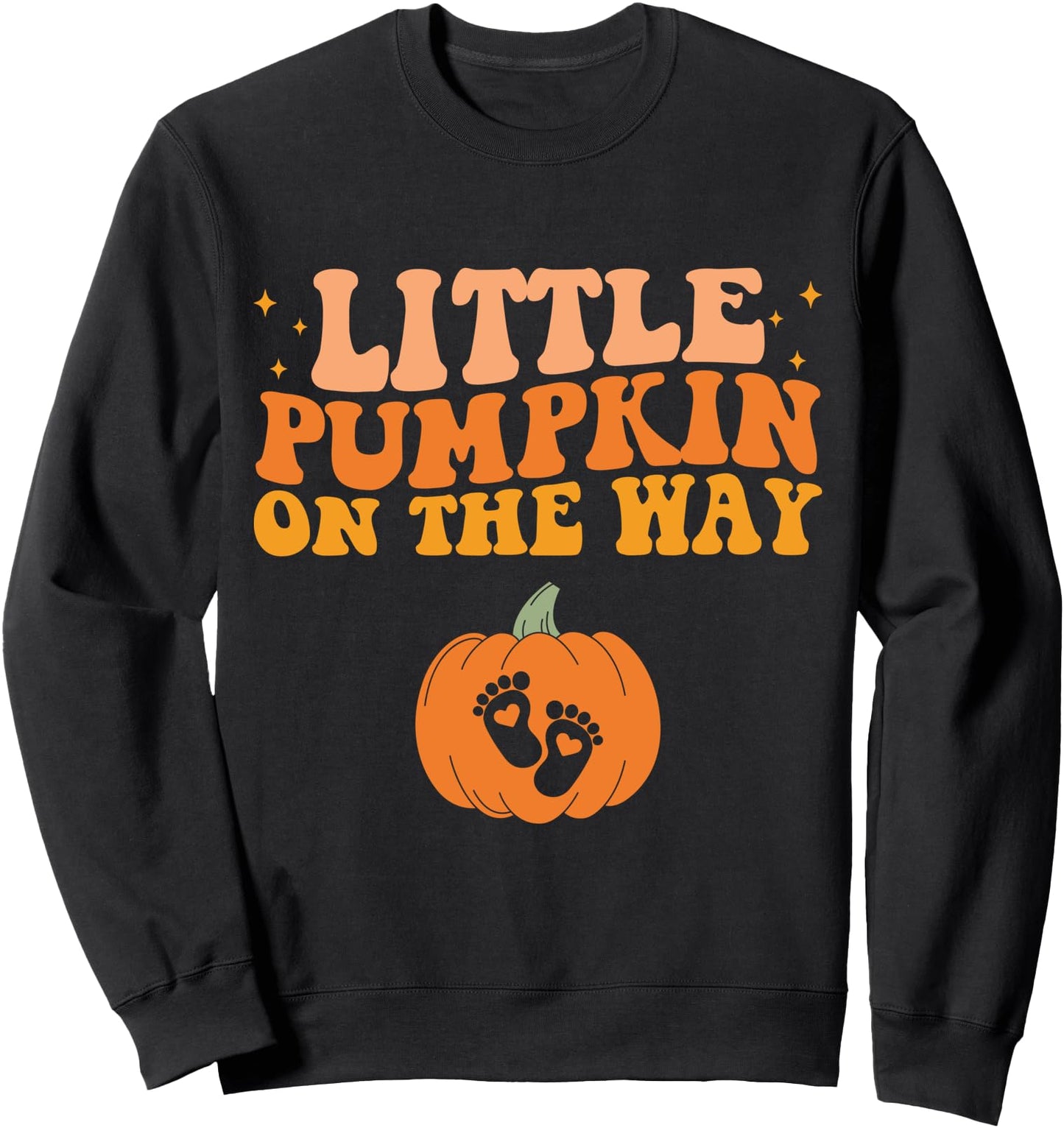 Little Pumpkin On The Way Halloween Pregnancy Announcement Sweatshirt