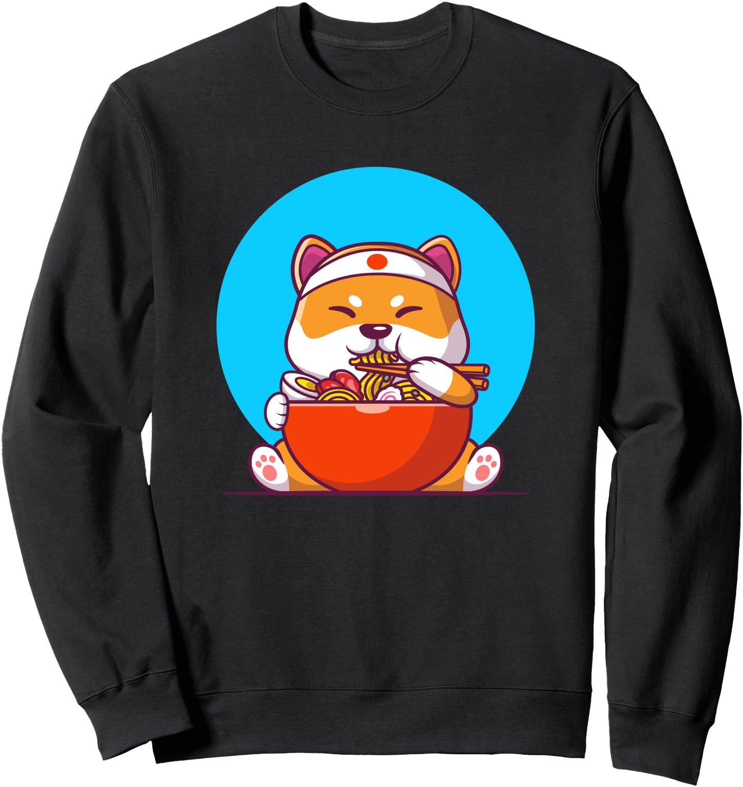 Shiba Eating Ramen, Funny Japanese Ramen Lover Gifts Sweatshirt
