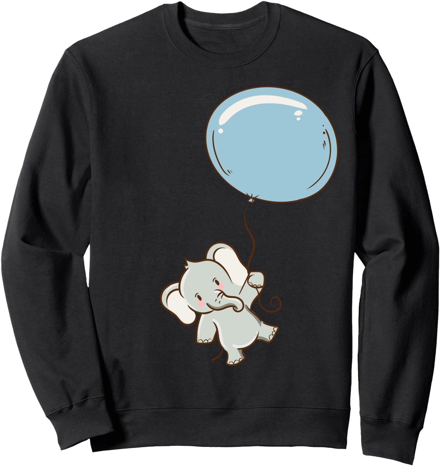 Cute Kawaii Anime - Balloon Elephant - Aesthetic Japanese Sweatshirt