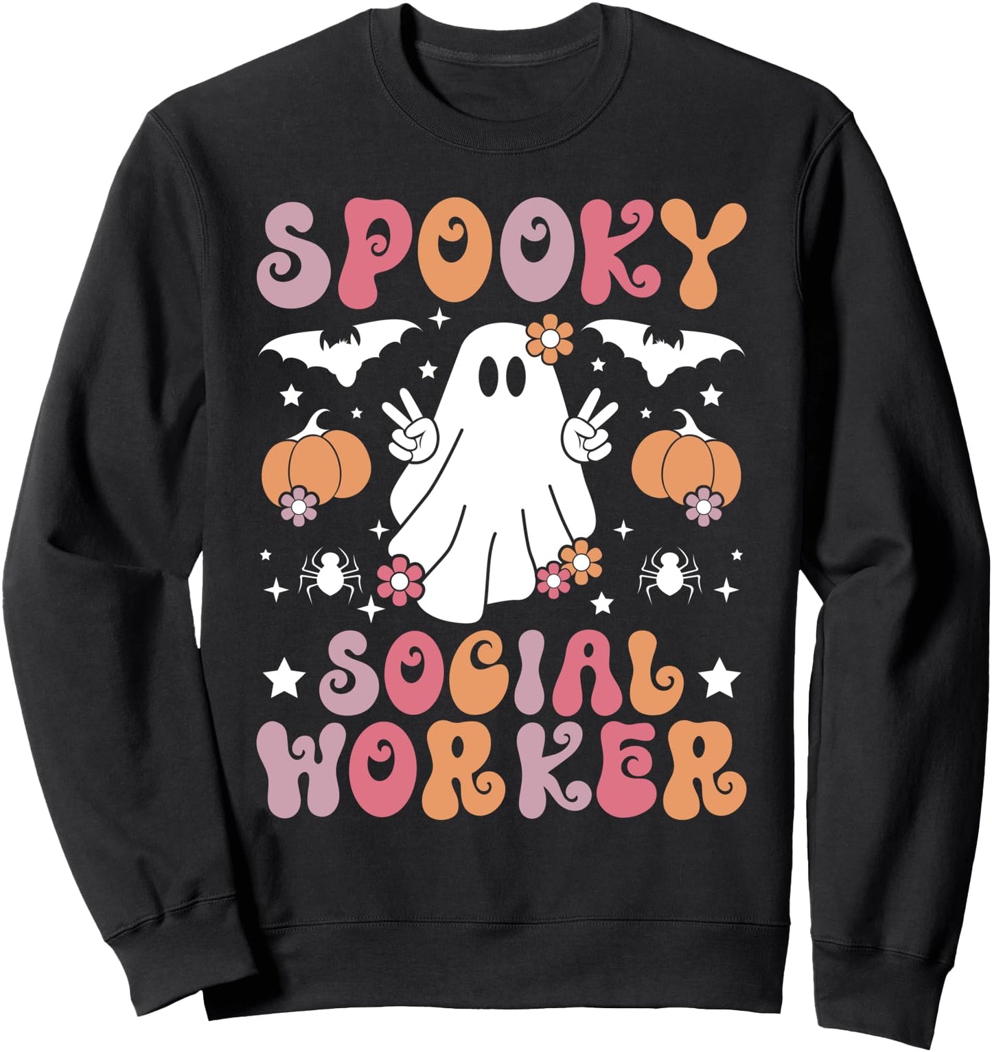 Spooky Social Worker Halloween Social Workers Sweatshirt