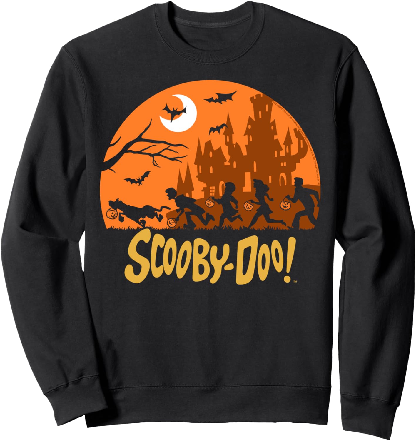 Scooby-Doo The Gang Halloween Silhouette Logo Sweatshirt