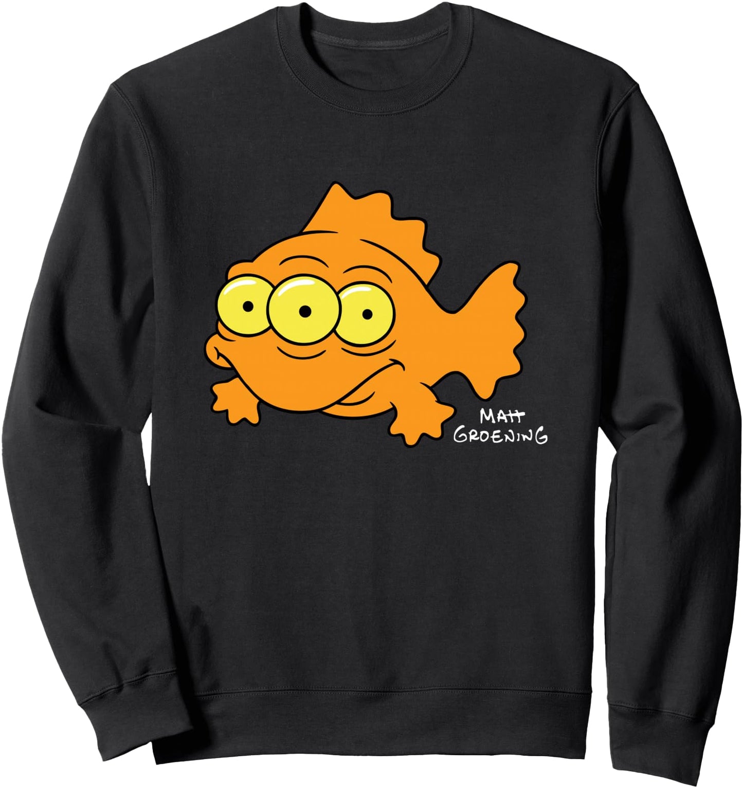 The Simpsons Blinky Three-Eyed Nuclear Fish Center Icon Sweatshirt