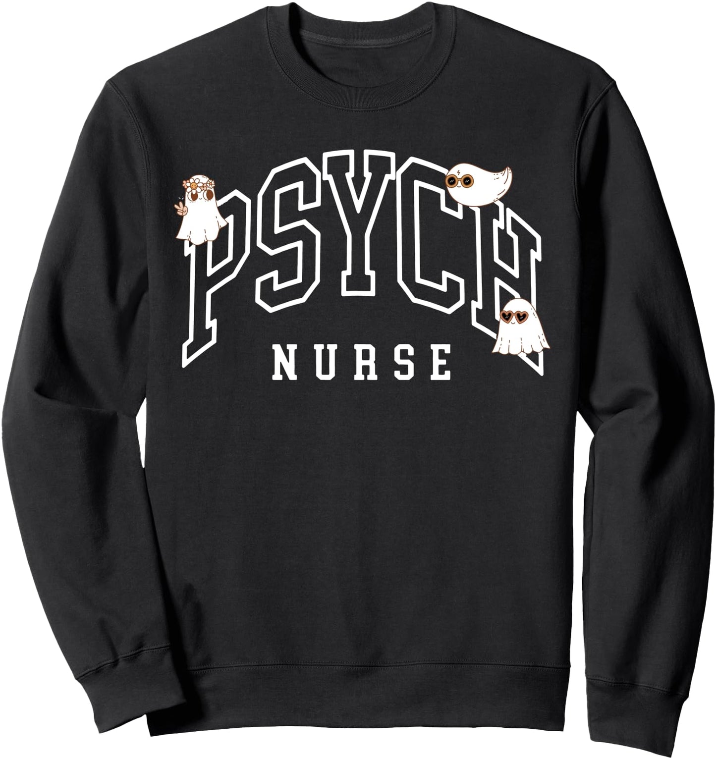 Psych Nurse Halloween, Spooky Psychiatric Nurse Sweatshirt
