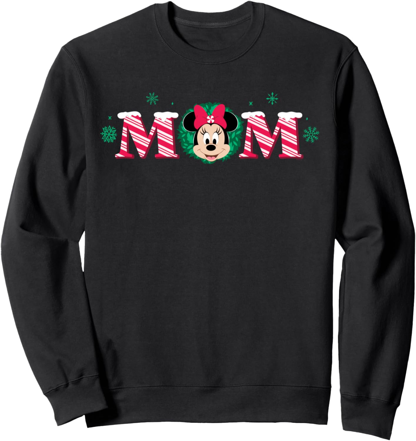 Disney Mom Candy Cane Holiday Christmas Family Trip Gift Sweatshirt