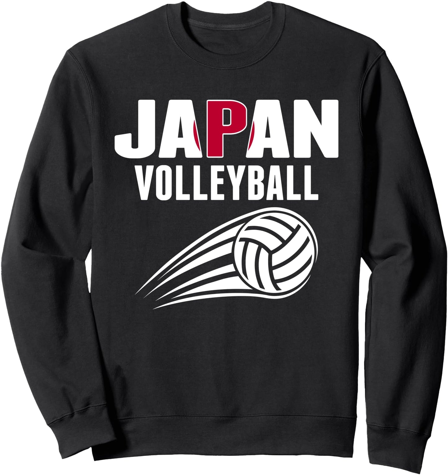 Japan Volleyball Fans Jersey - Japanese Flag Sport Lovers Sweatshirt