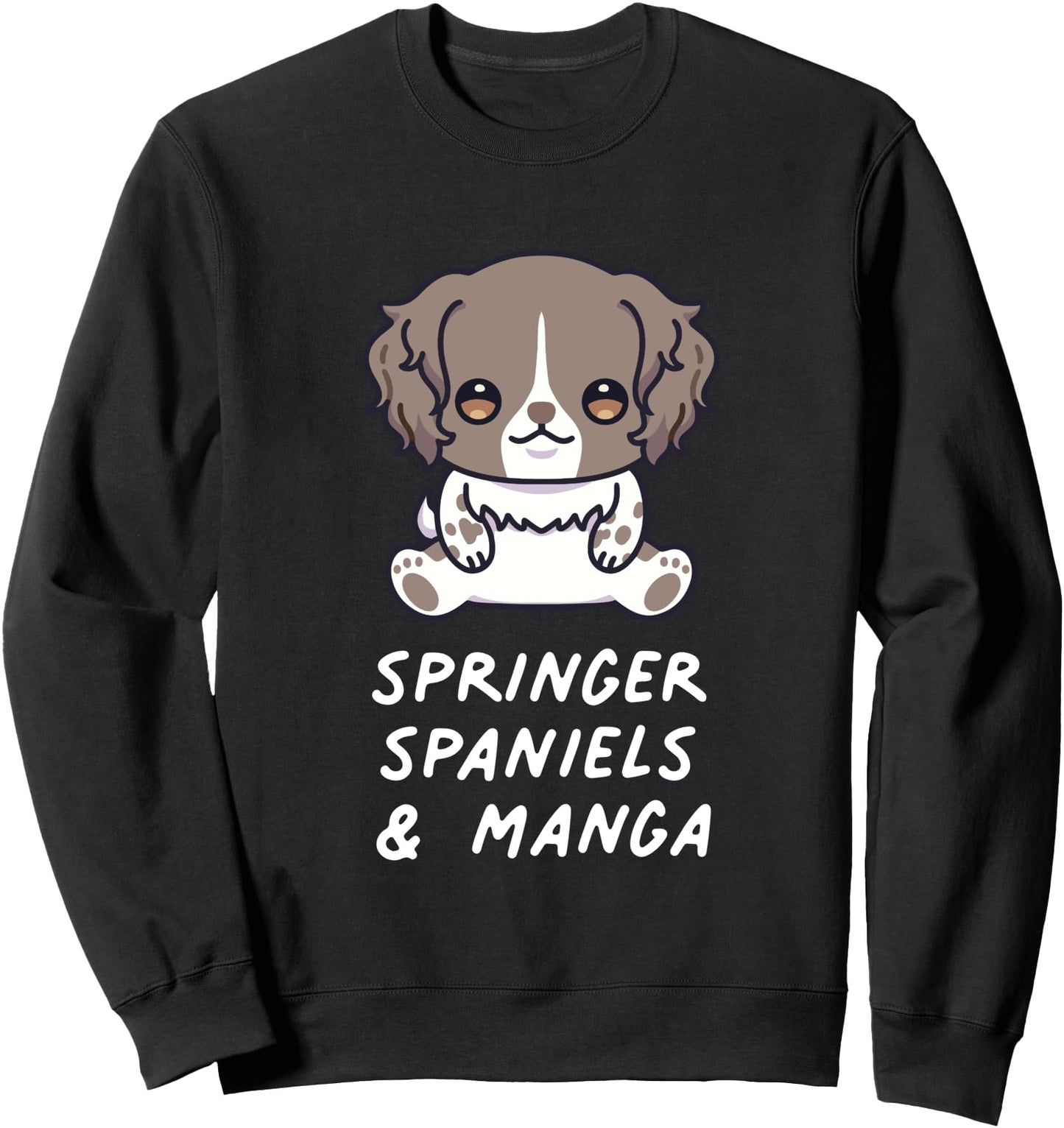 Springer Spaniels & Manga Kawaii Dog Lover Owner Japanese Sweatshirt