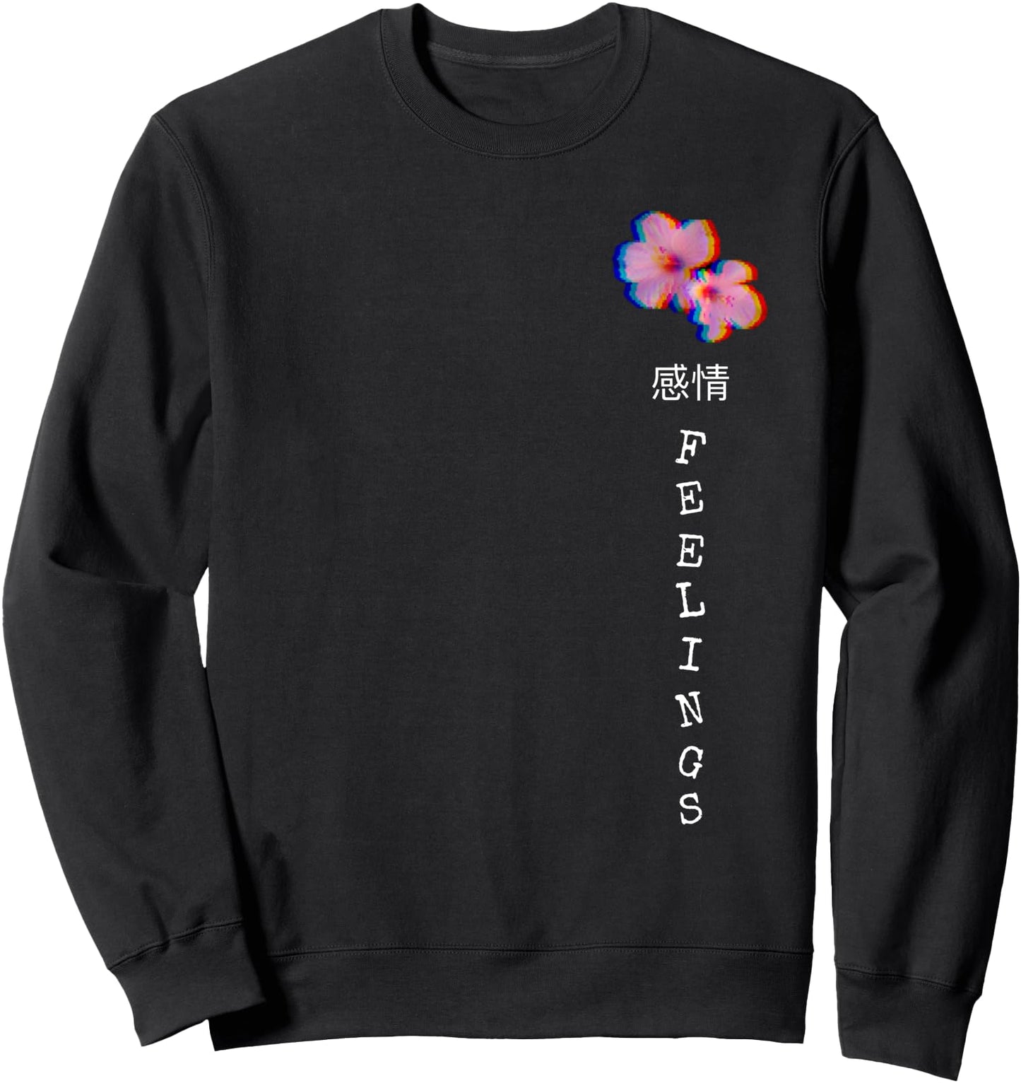 Feelings Flowers Japanese Kanji Sweatshirt Aesthetic Style