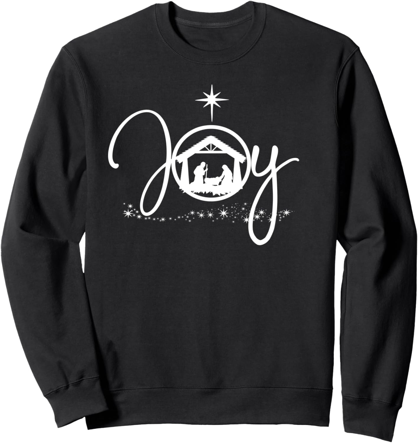 Christian Christmas Joy Jesus Nativity Scene Faith Gift Sweatshirt