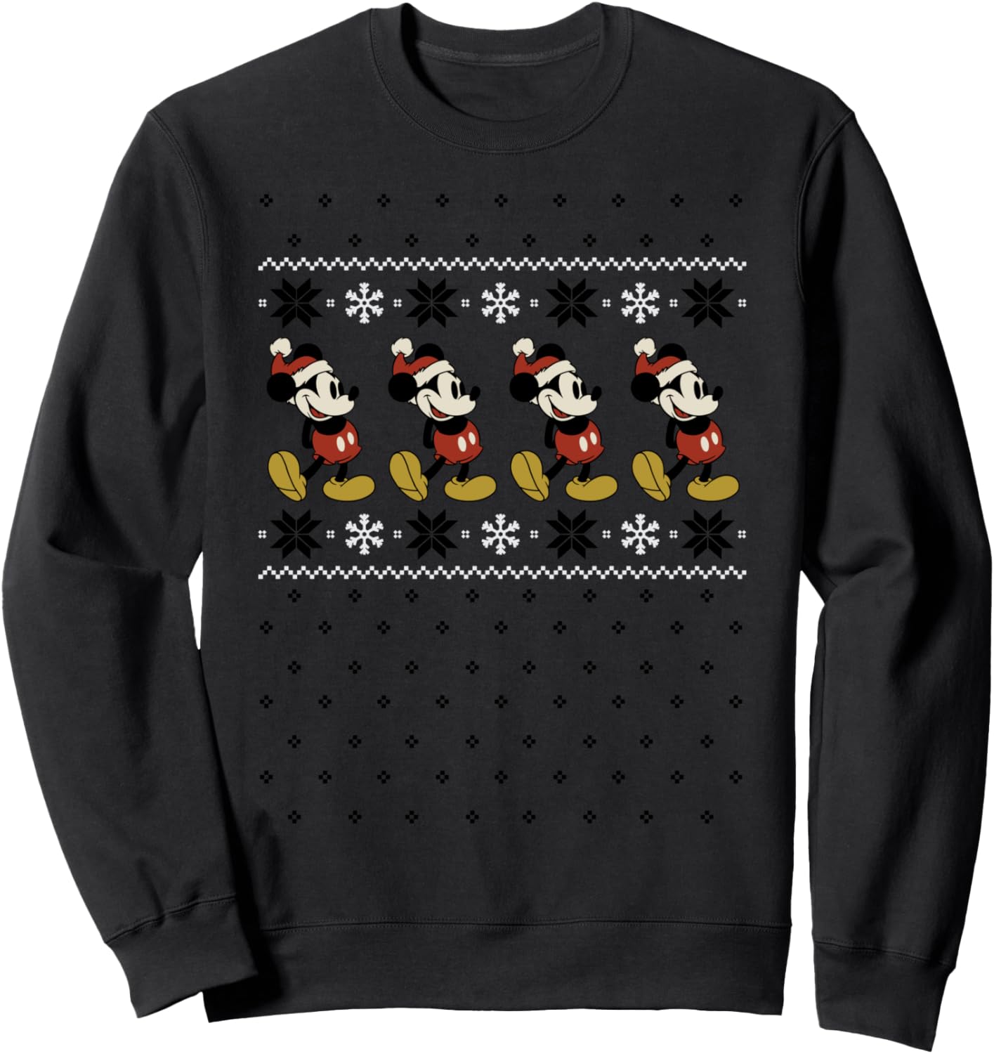 Disney - White Mickey Mouse Christmas Sweatshirt Sweatshirt