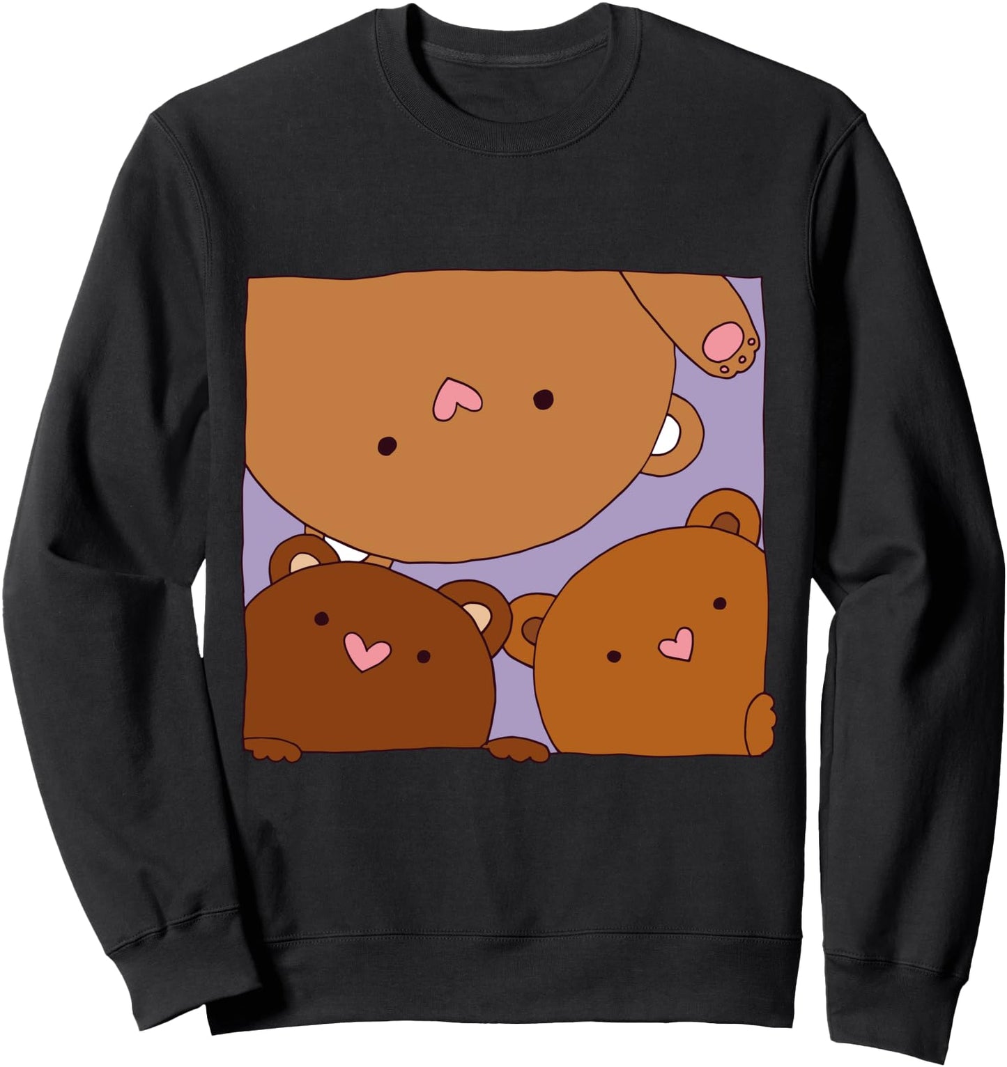 Peek-A-Boo Bears Kawaii Japanese Gift Sweatshirt