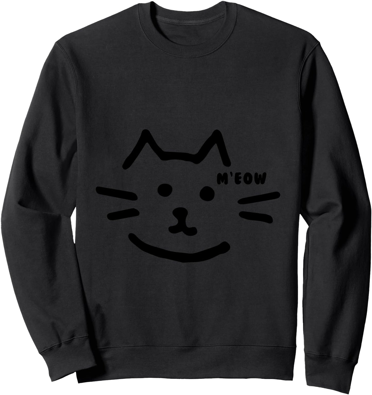 A cat tattoo that says meow Sweatshirt
