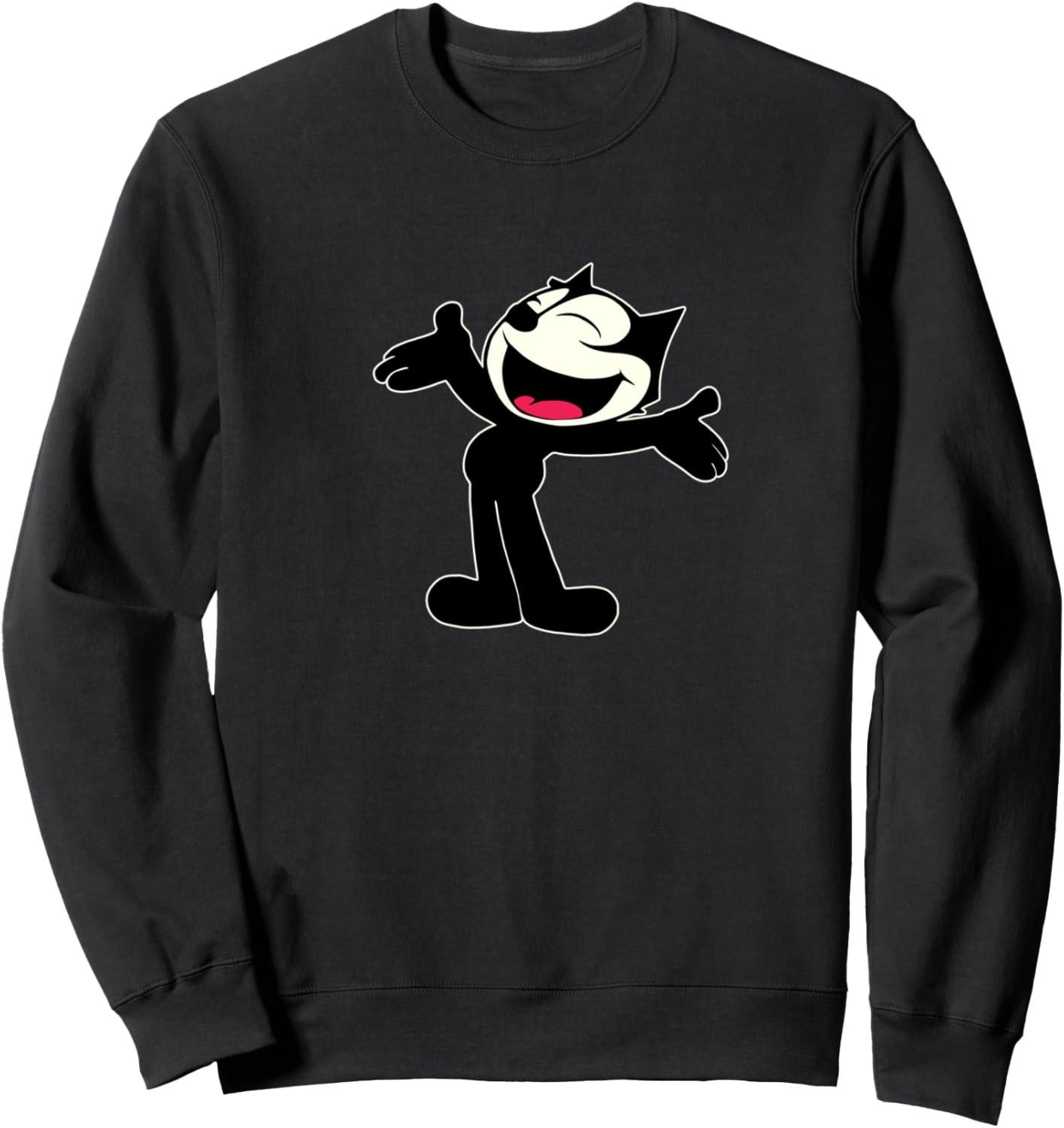 Felix Cat Cartoon Giant Lowrider Car Club Mashup 2-Sided Sweatshirt