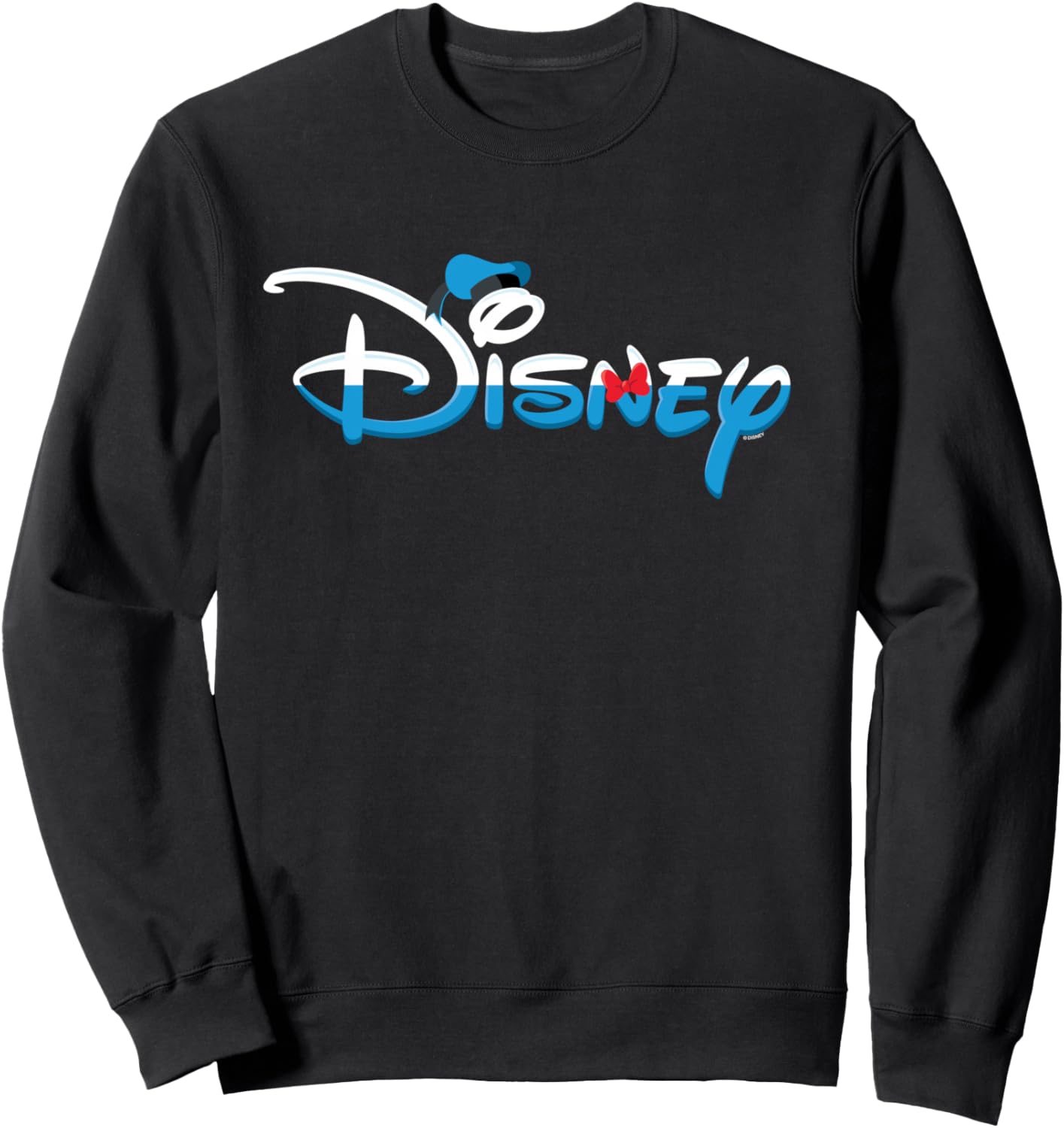 Disney Donald Duck Script Logo Vacation Trip Matching Sweatshirt