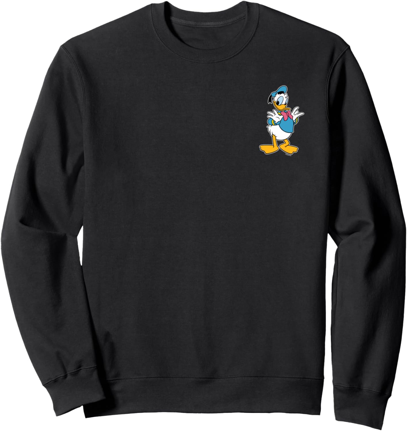 Disney Donald Duck Retro Pose Pocket Logo Sweatshirt