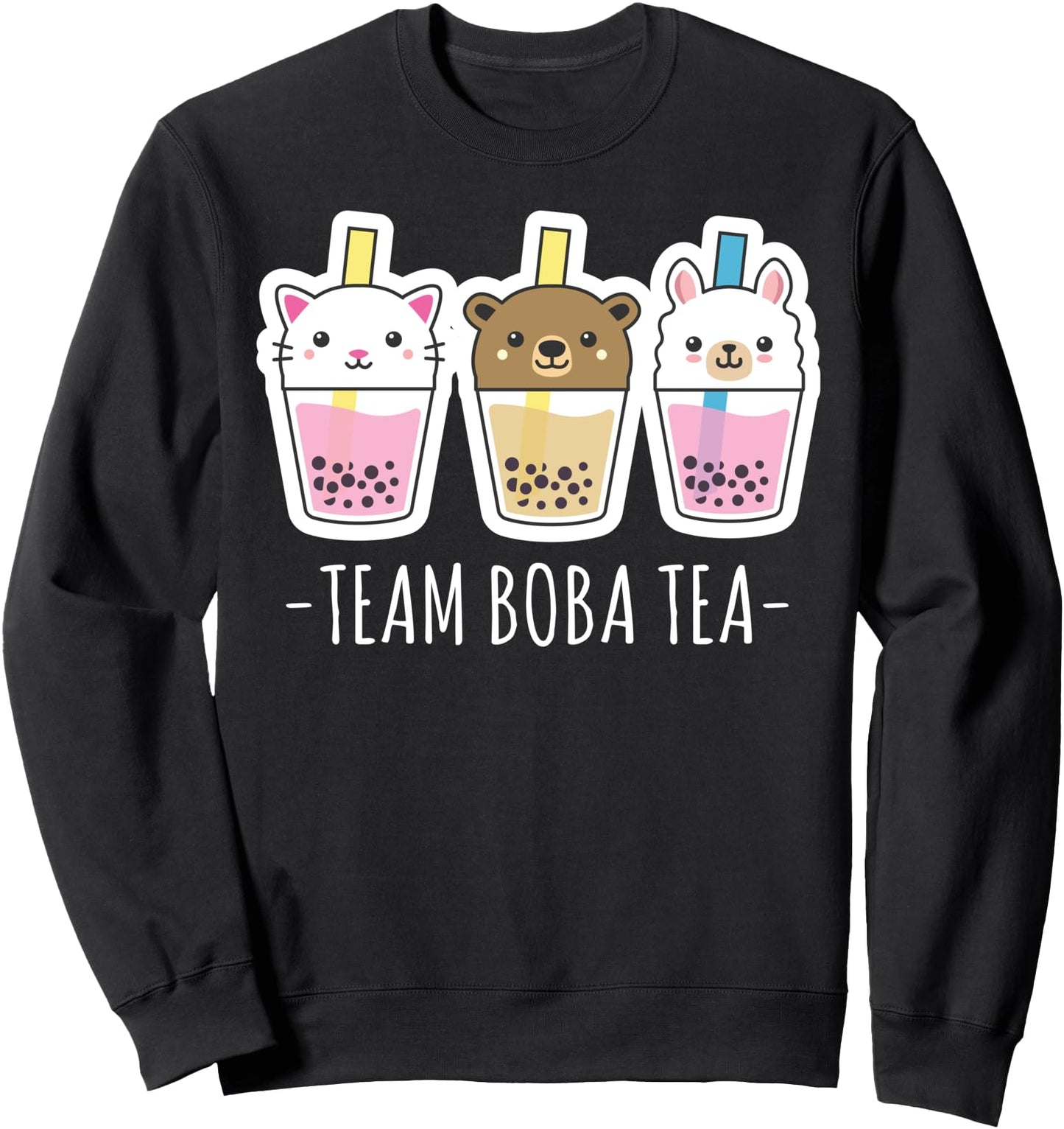Team Bubble Tea, Cute Kawaii Animals, Japanese Sweatshirt