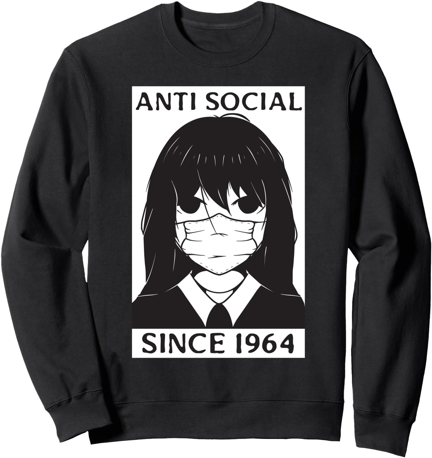 Anti Social since 1964 Japanese anime manga fans vaporwave Sweatshirt