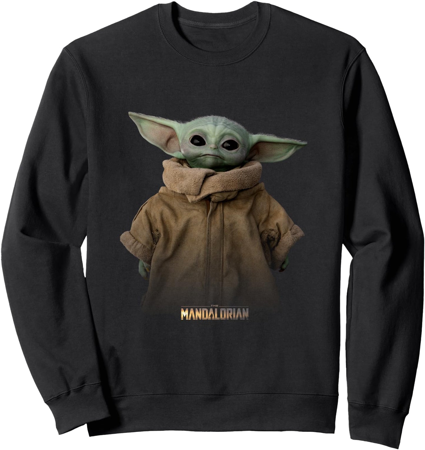 Star Wars The Mandalorian Logo The Child Simple Portrait Sweatshirt