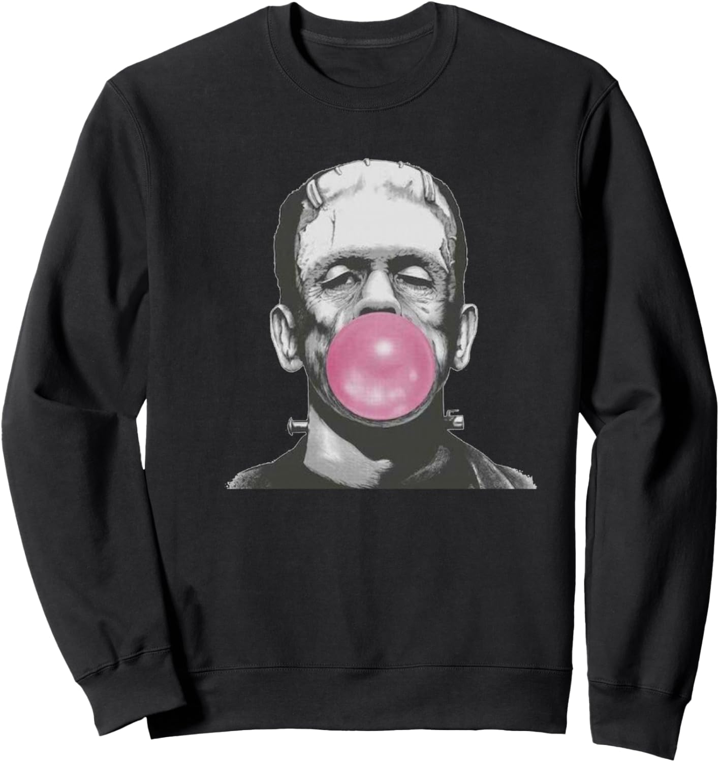 Frankenstein Monster T-Shirt with Pink Bubblegum Bubble Sweatshirt
