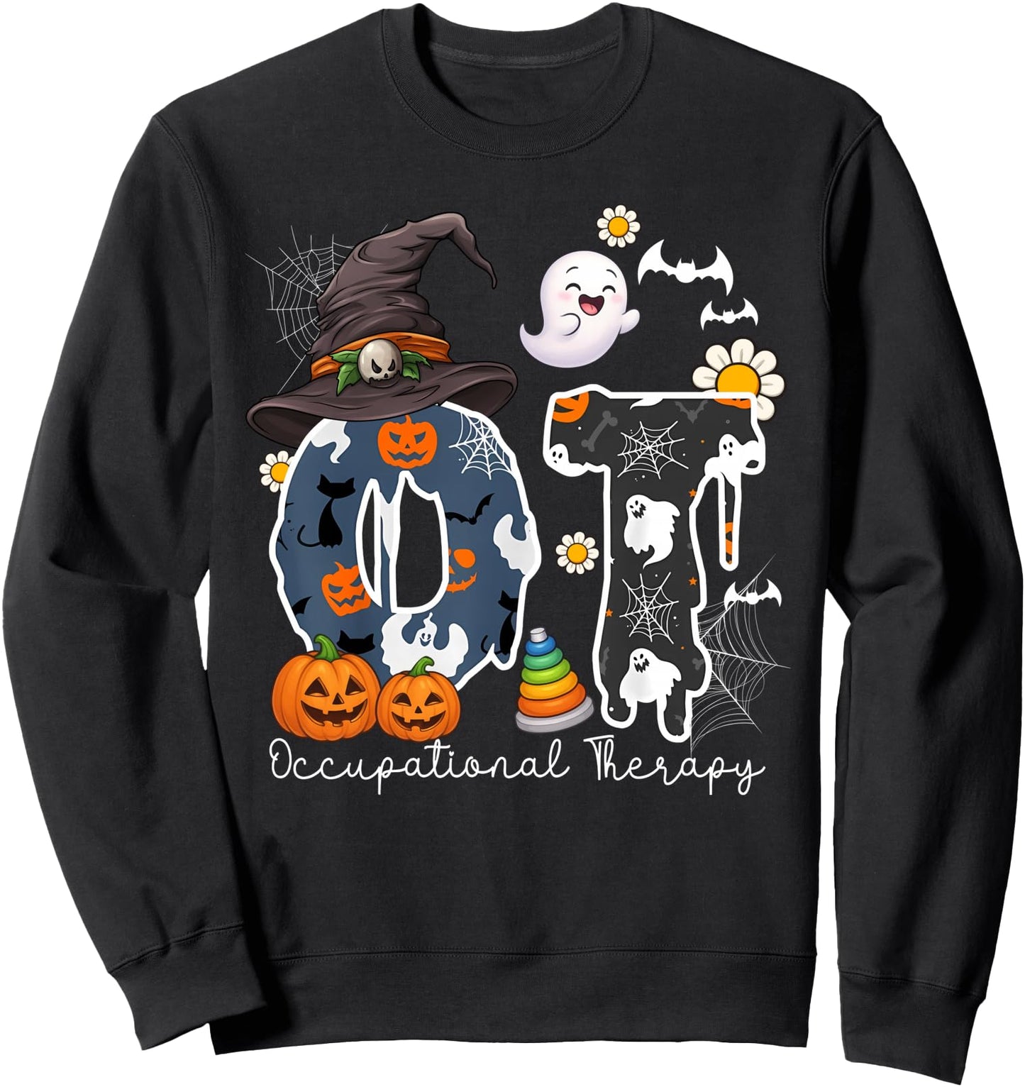 Halloween Occupational Therapy Ghost Spooky Nurse OT Men Sweatshirt